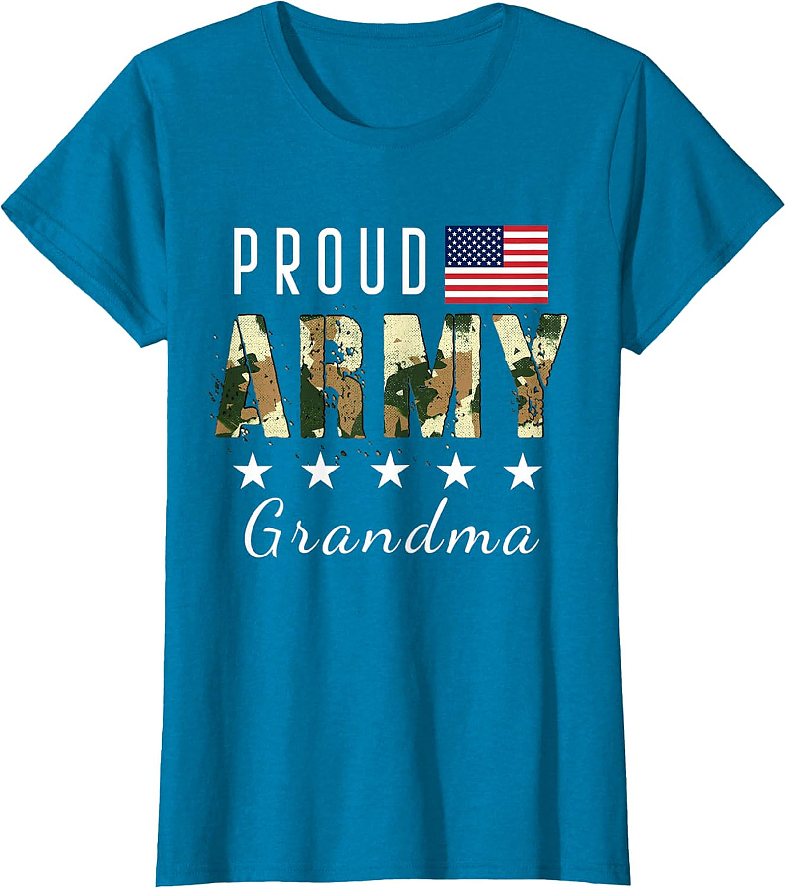 Proud Army Grandma T-shirt | Patriotic Military Graphic Tee