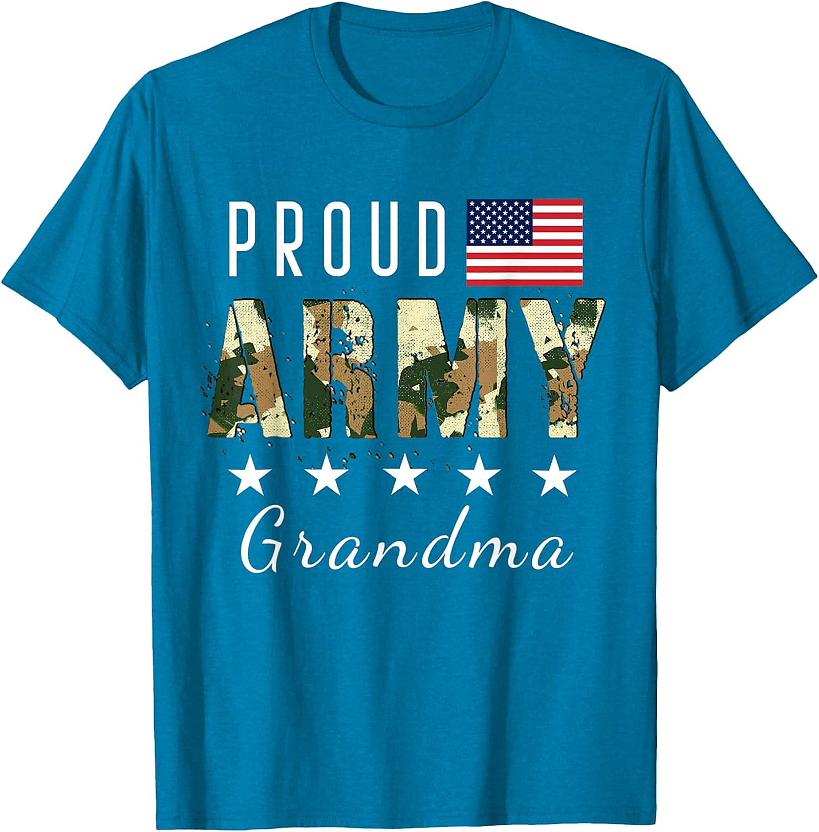 Proud Army Grandma T-shirt | Patriotic Military Graphic Tee