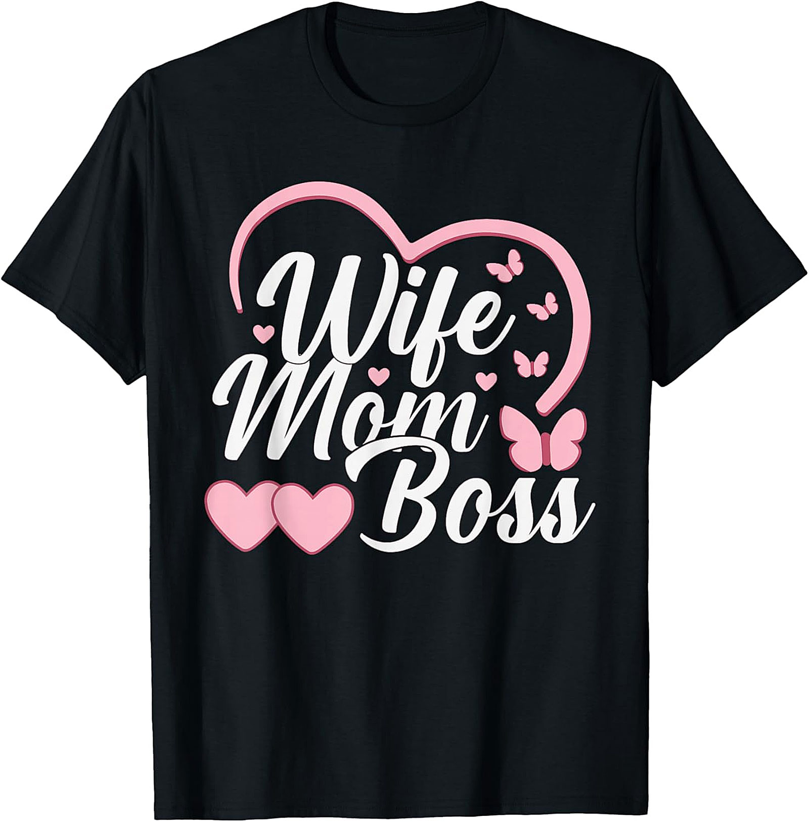 Wife Mom Boss T-shirt | Cute Graphic Tee for Women