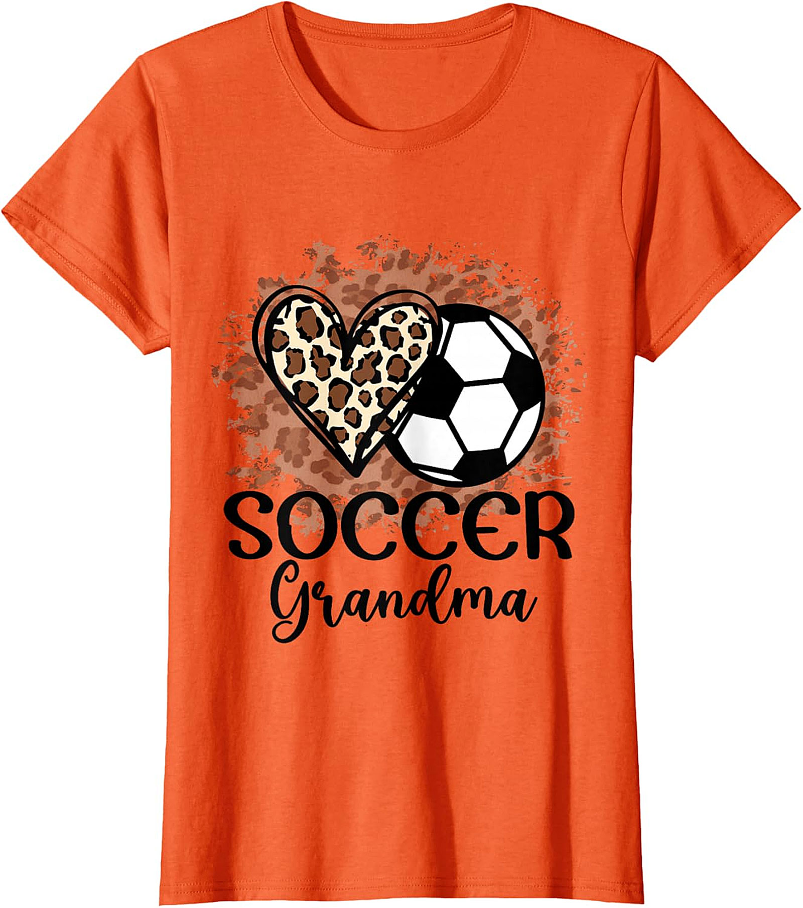  Soccer Grandma T-shirt | Leopard Print Sports Graphic Tee