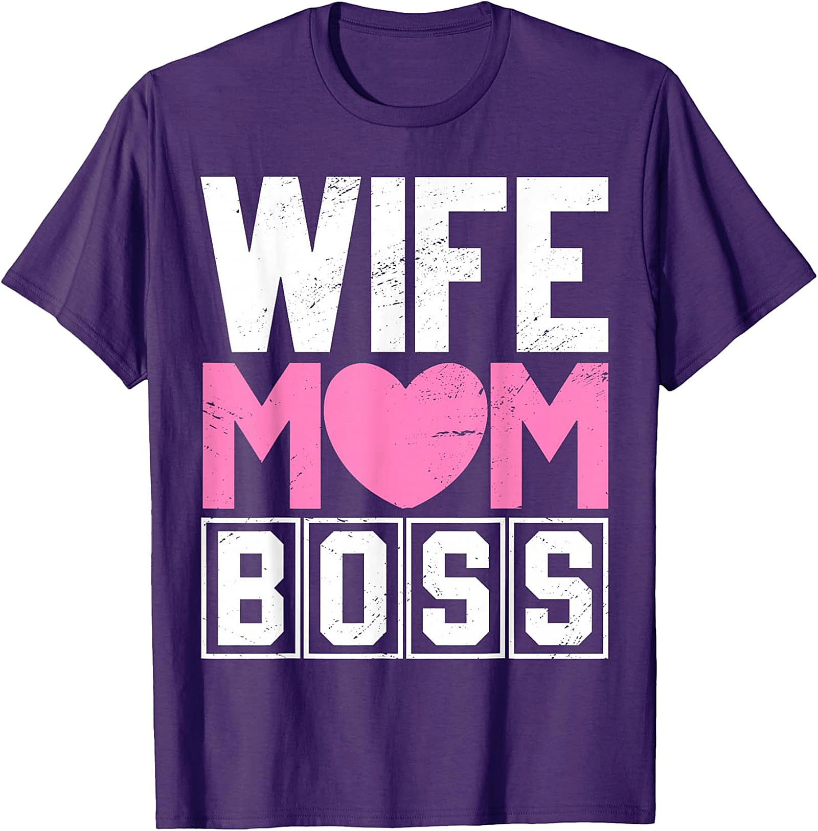 Wife Mom Boss T-shirt | Comfy Motherhood Graphic Tee