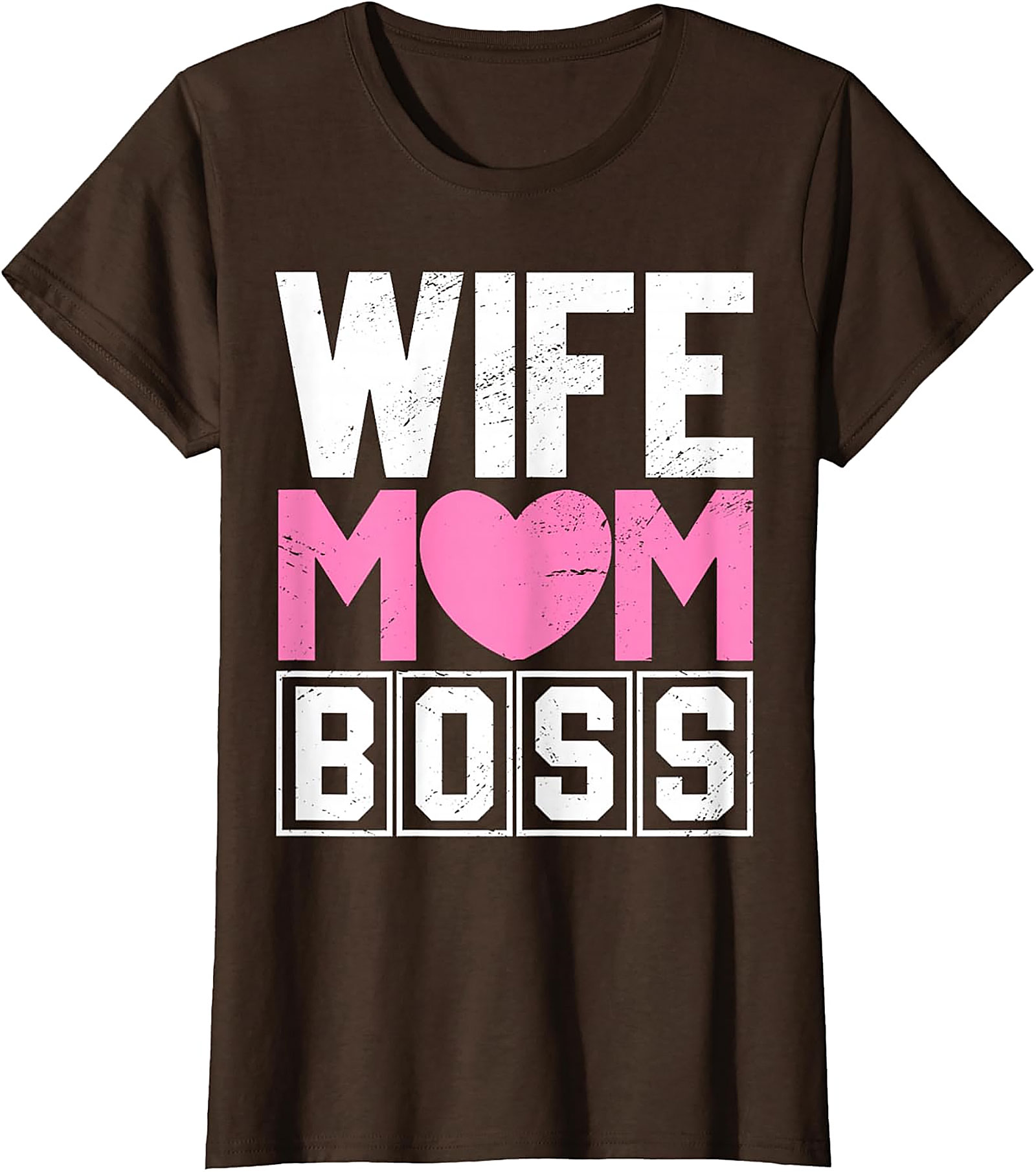 Wife Mom Boss T-shirt | Comfy Motherhood Graphic Tee