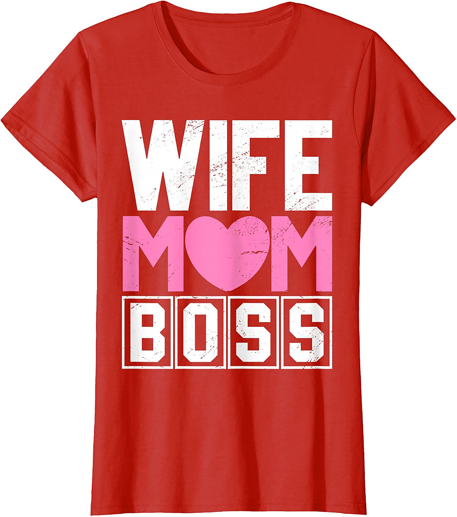 Wife Mom Boss T-shirt | Comfy Motherhood Graphic Tee