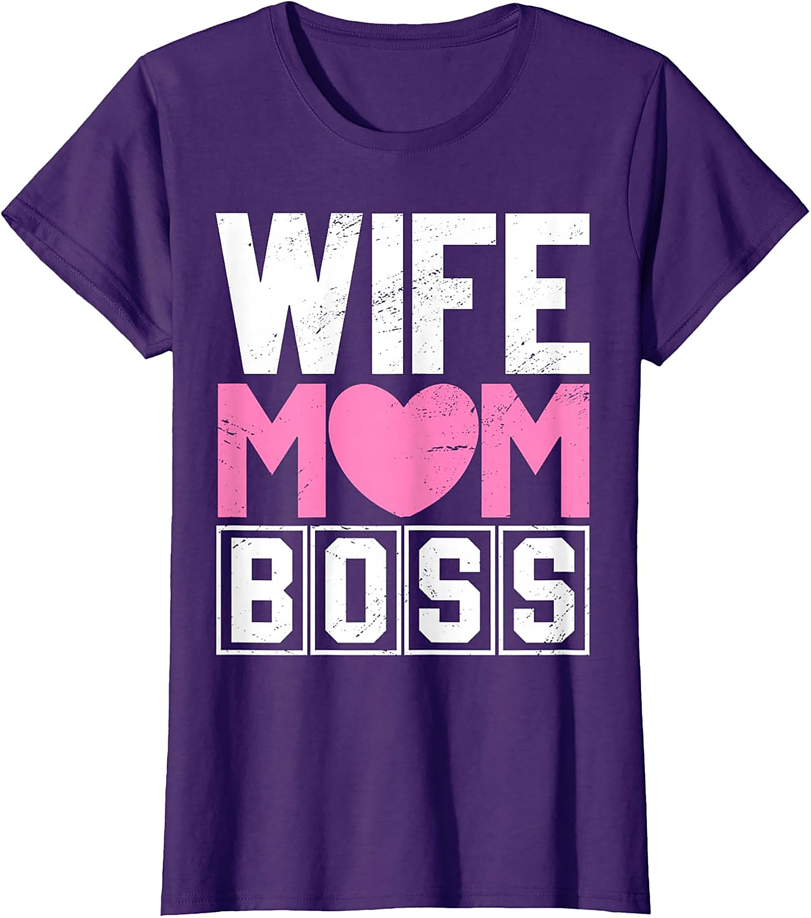 Wife Mom Boss T-shirt | Comfy Motherhood Graphic Tee