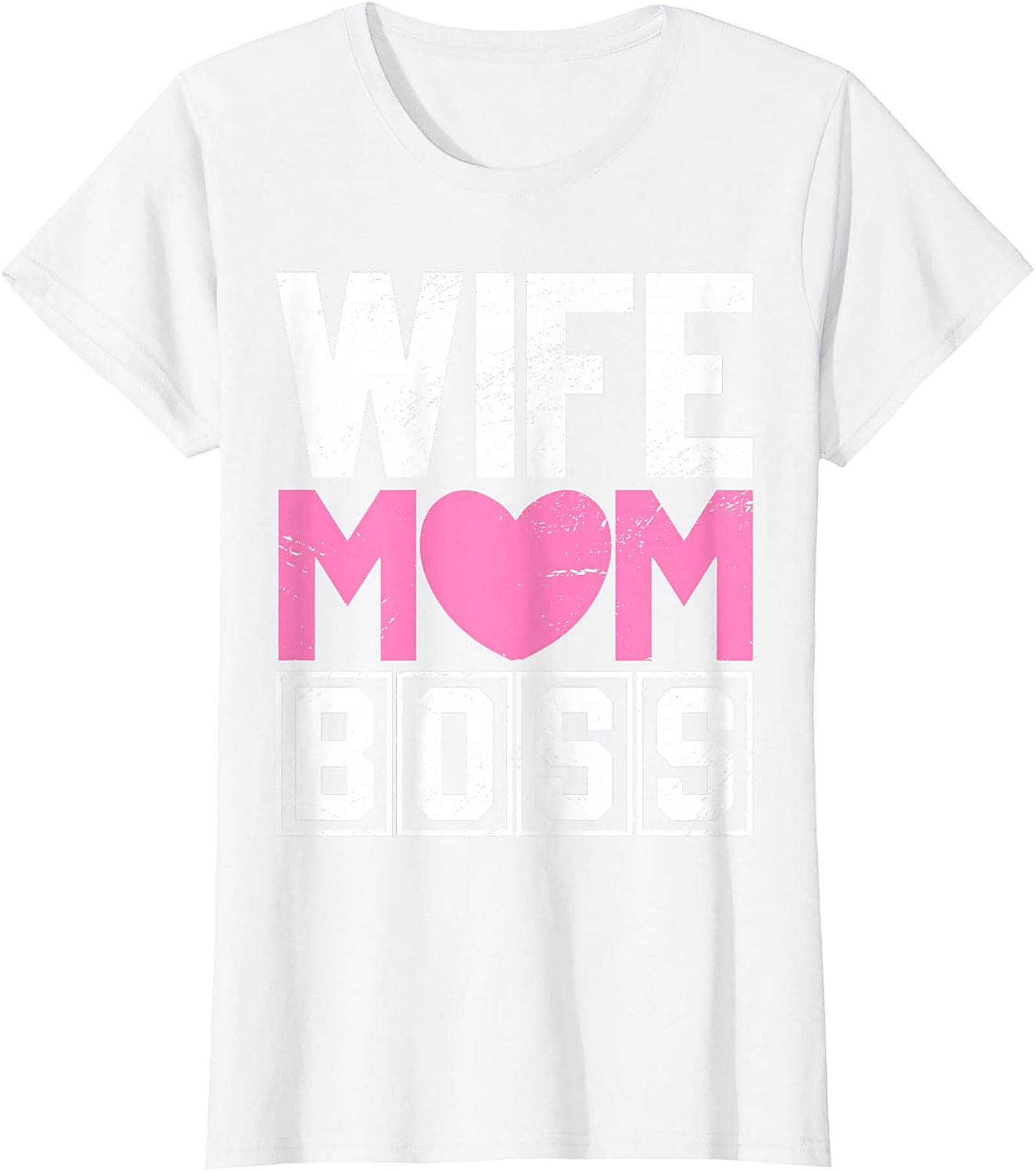 Wife Mom Boss T-shirt | Comfy Motherhood Graphic Tee