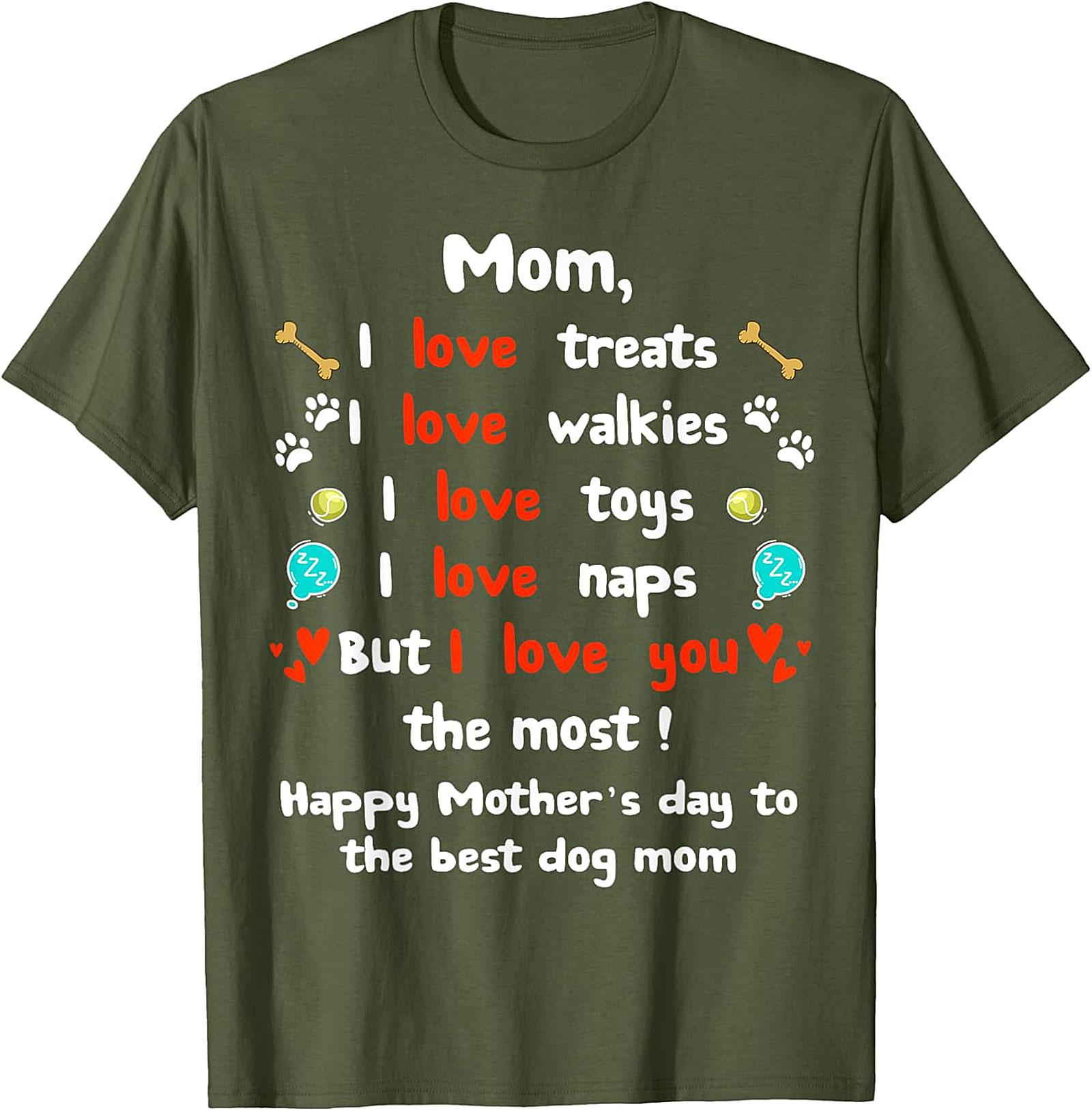 Dog Mom Mother's Day T-shirt Funny Pet Lover Gift Tee