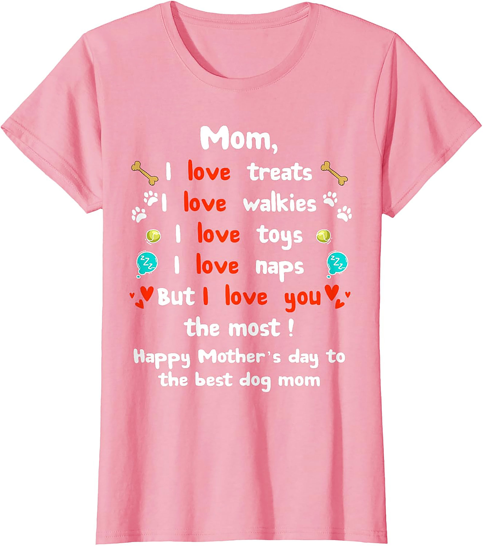 Dog Mom Mother's Day T-shirt Funny Pet Lover Gift Tee