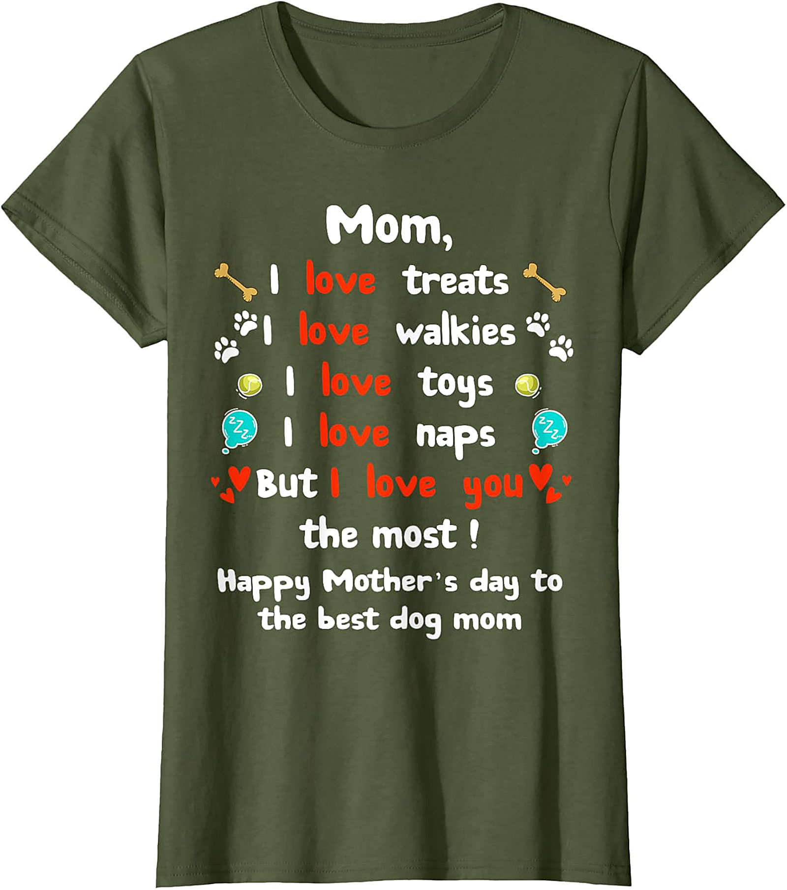 Dog Mom Mother's Day T-shirt Funny Pet Lover Gift Tee