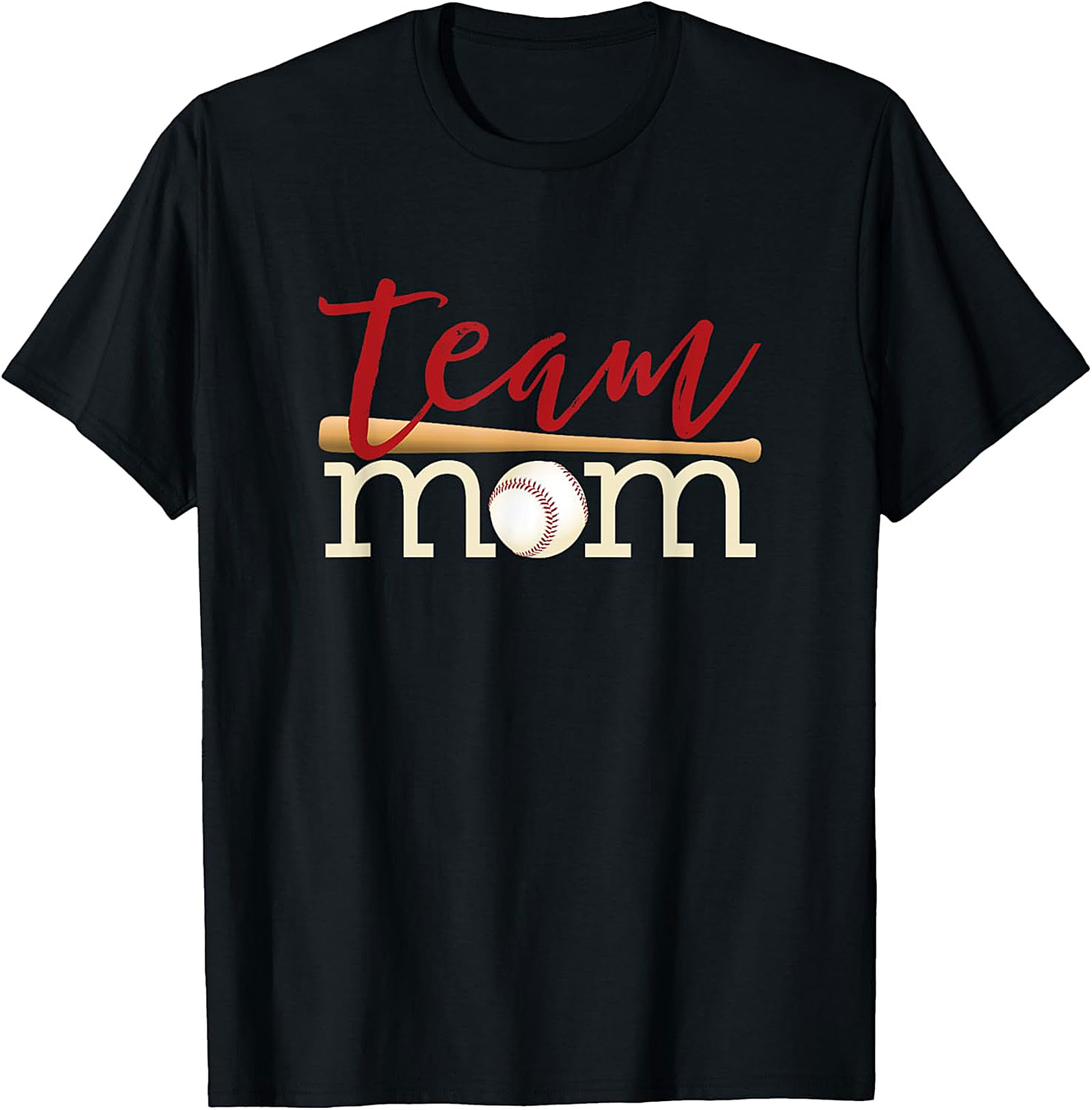 Team Mom Baseball T-shirt Comfy Gameday Graphic Tee