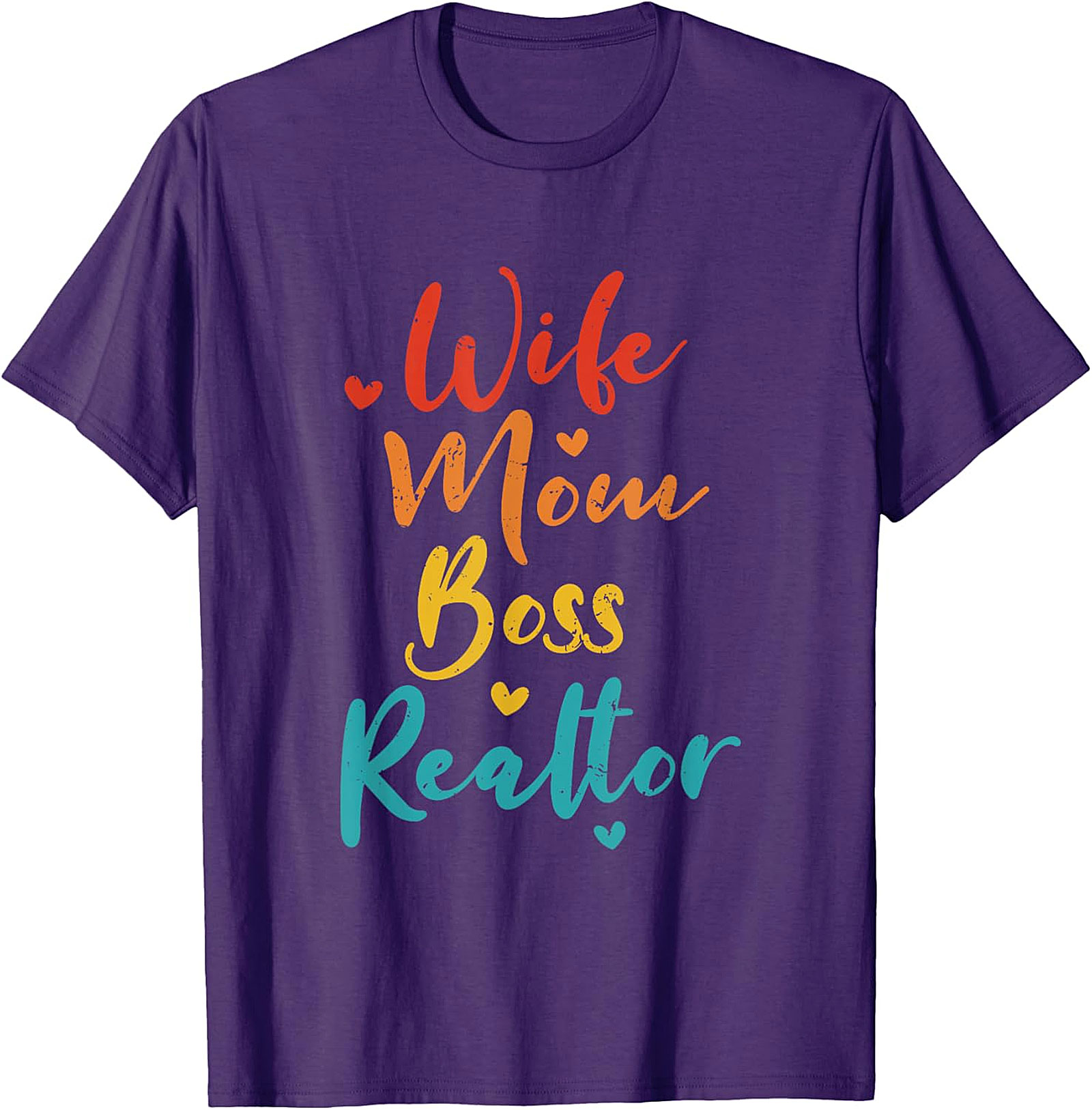 Wife Mom Boss Realtor T-shirt | Retro Real Estate Graphic Tee