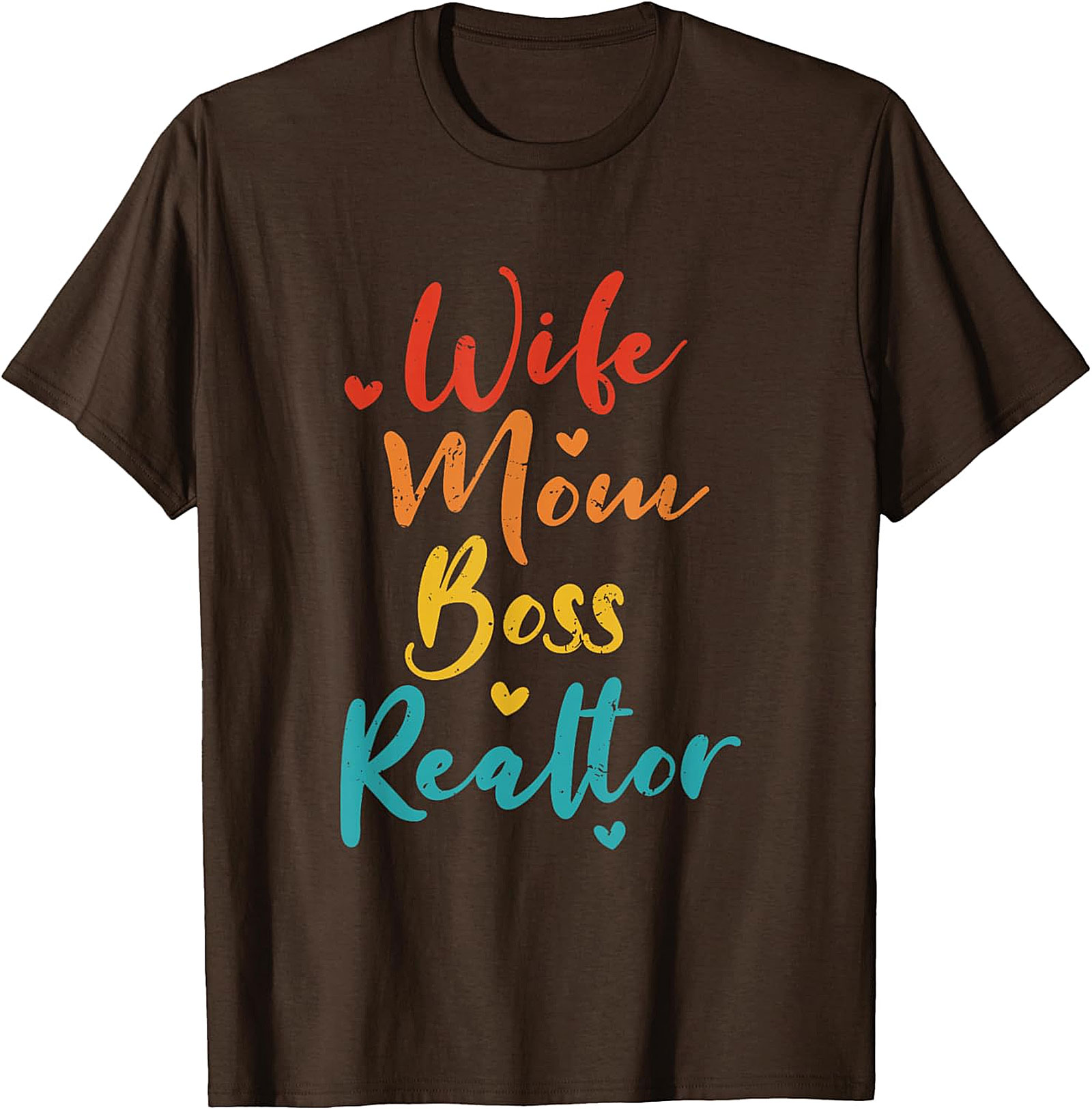 Wife Mom Boss Realtor T-shirt | Retro Real Estate Graphic Tee