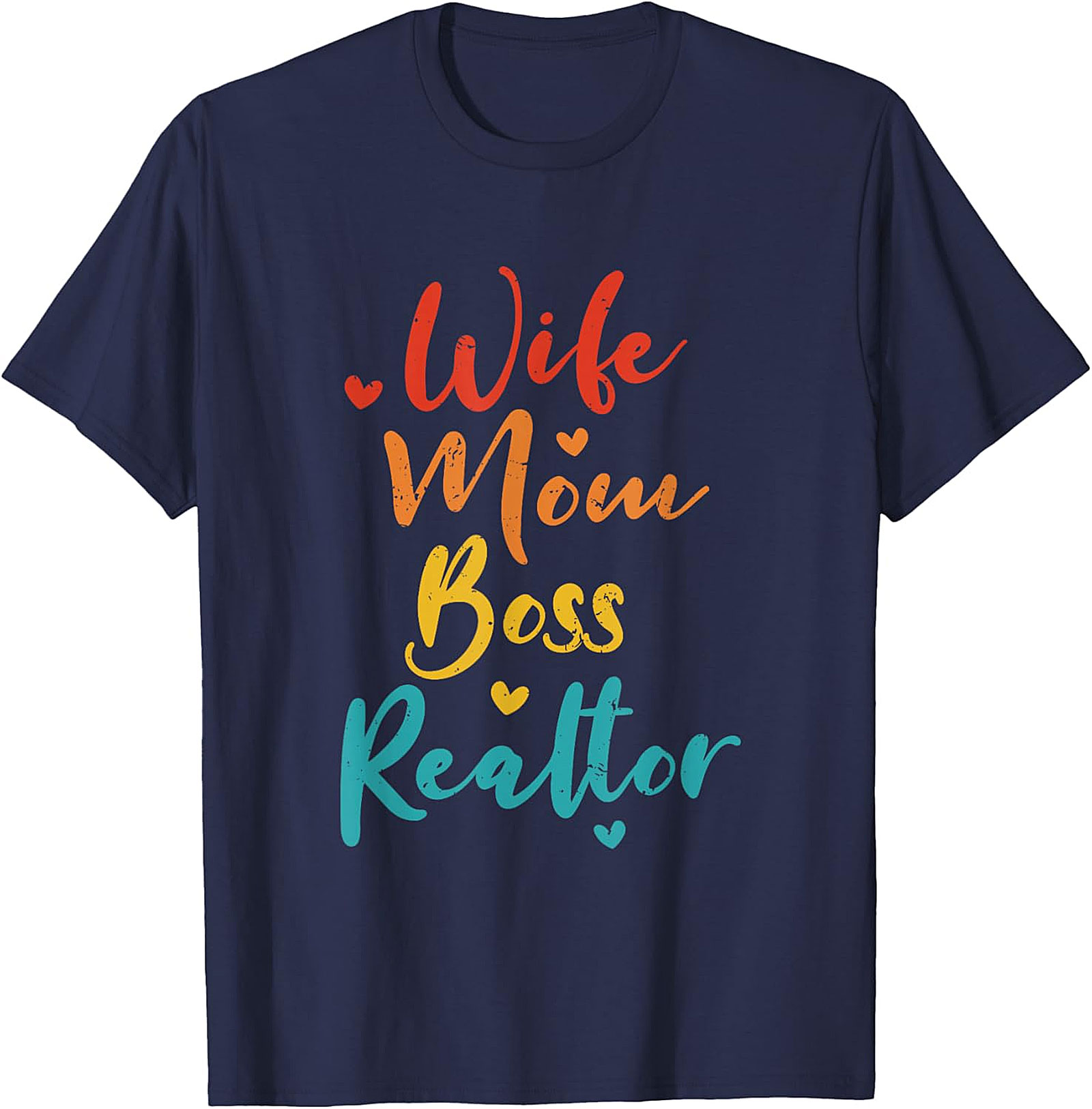 Wife Mom Boss Realtor T-shirt | Retro Real Estate Graphic Tee
