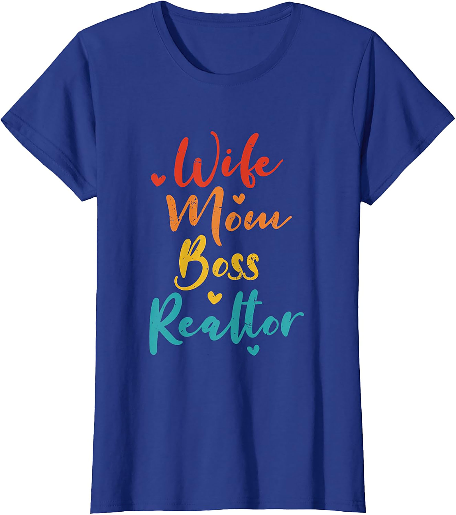 Wife Mom Boss Realtor T-shirt | Retro Real Estate Graphic Tee