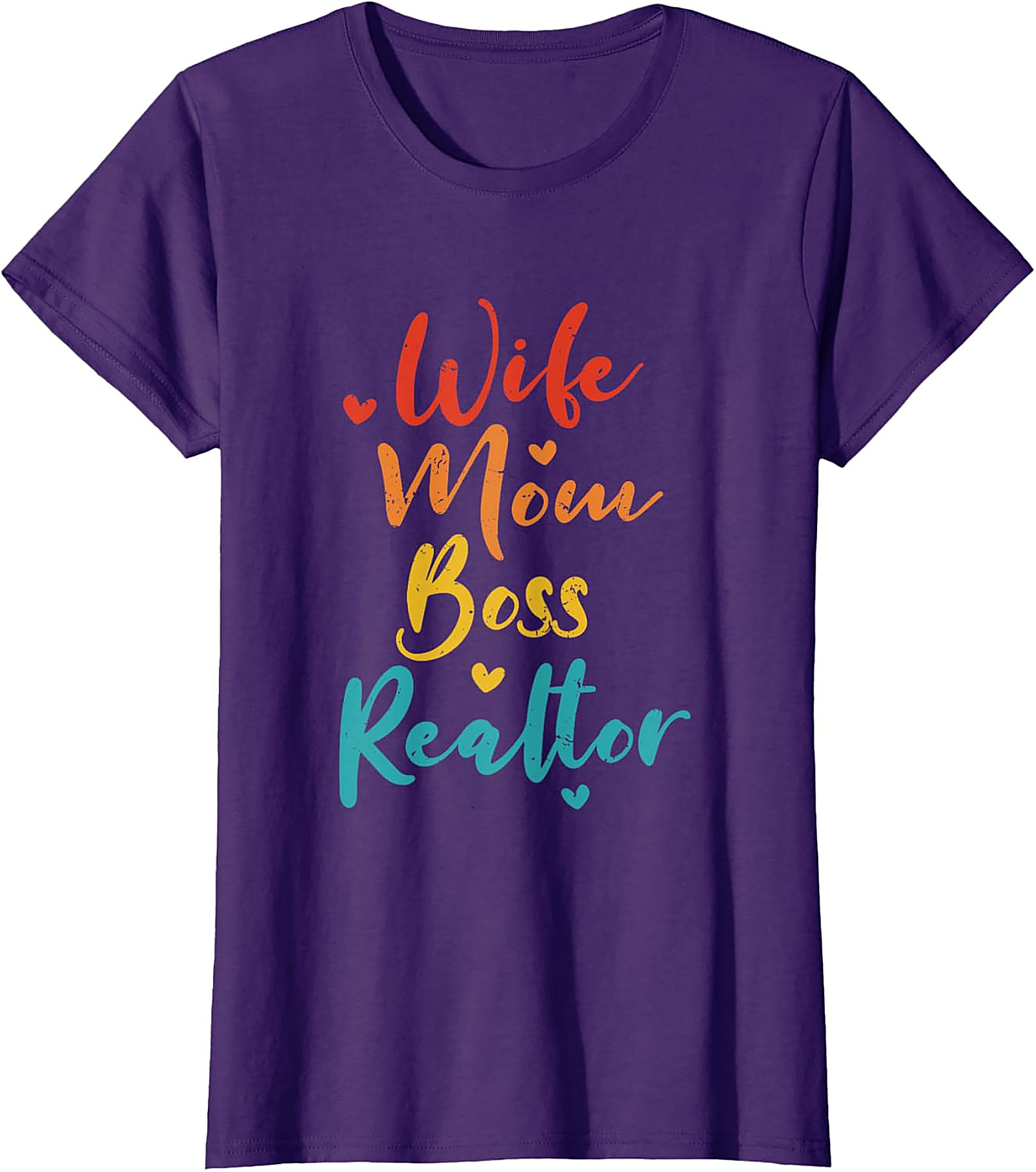 Wife Mom Boss Realtor T-shirt | Retro Real Estate Graphic Tee