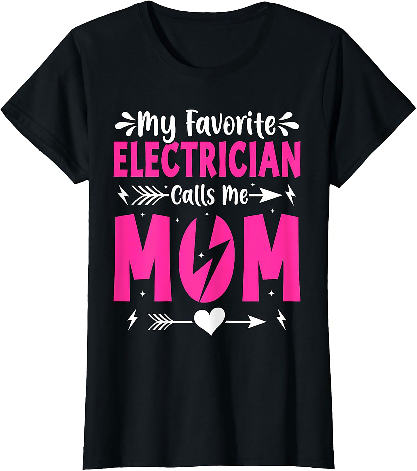 Electrician Mom T-shirt Proud Mother Graphic Tee Gift