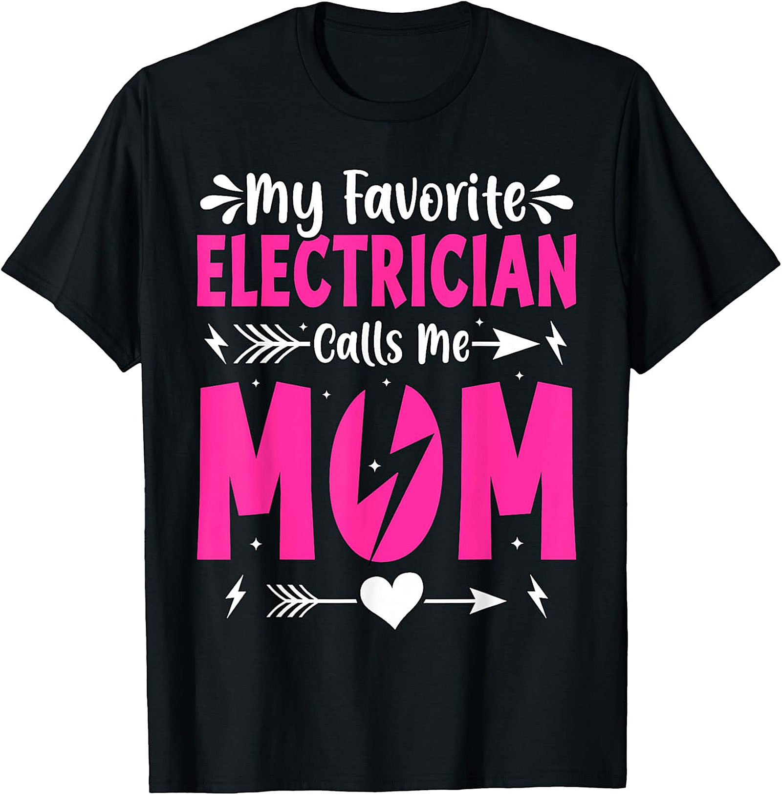 Electrician Mom T-shirt Proud Mother Graphic Tee Gift