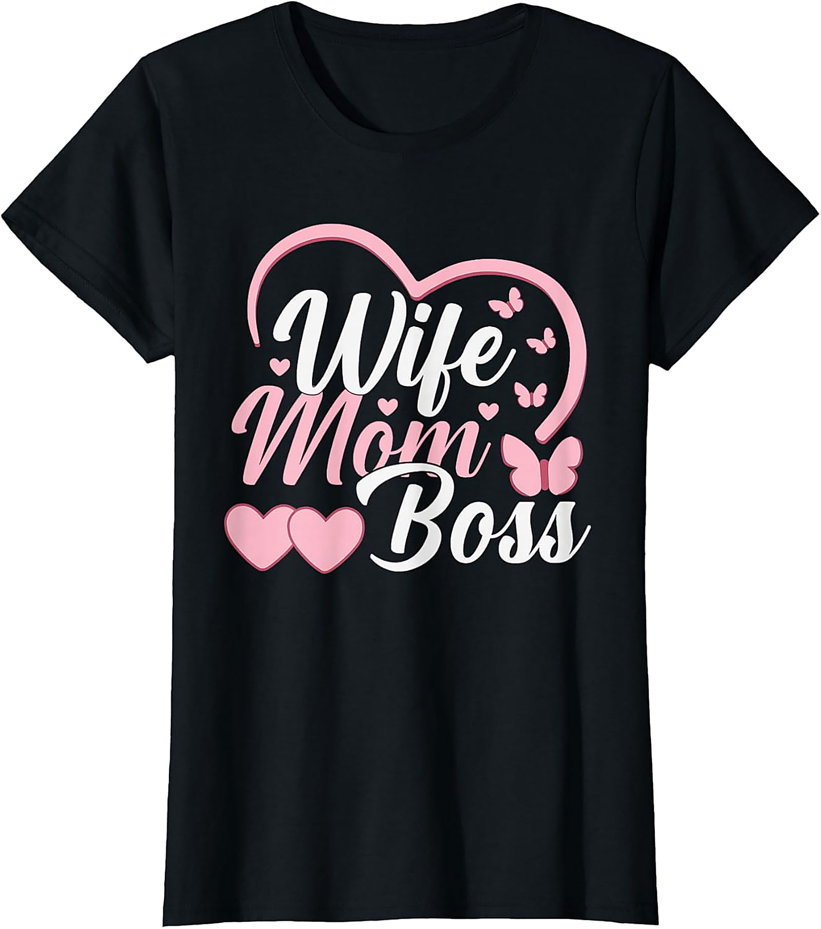 Wife Mom Boss T-shirt | Cute Graphic Tee for Women