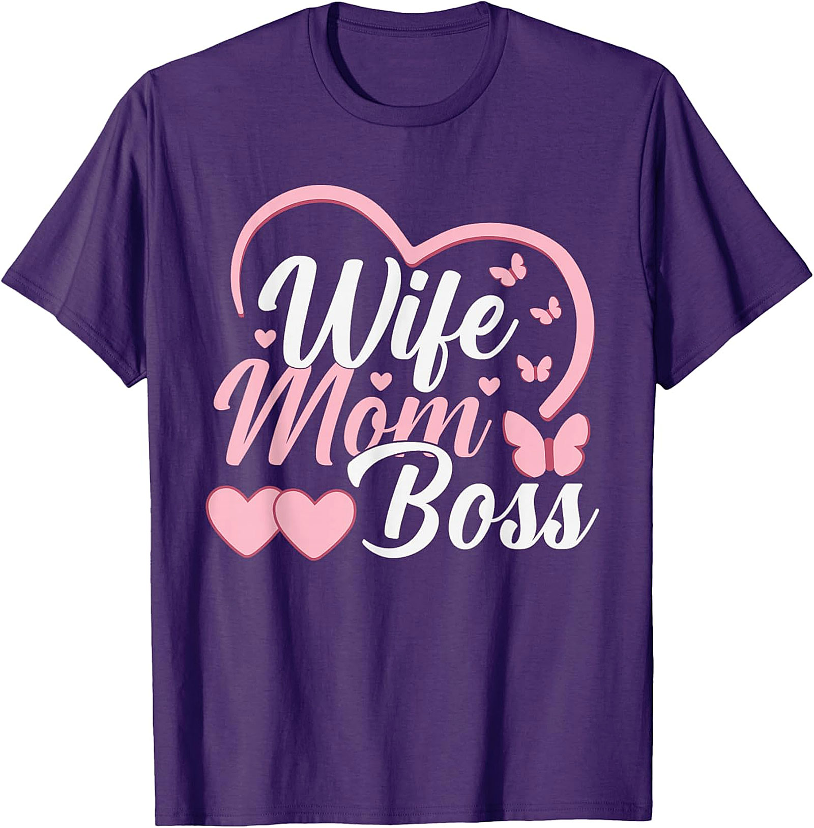 Wife Mom Boss T-shirt | Cute Graphic Tee for Women