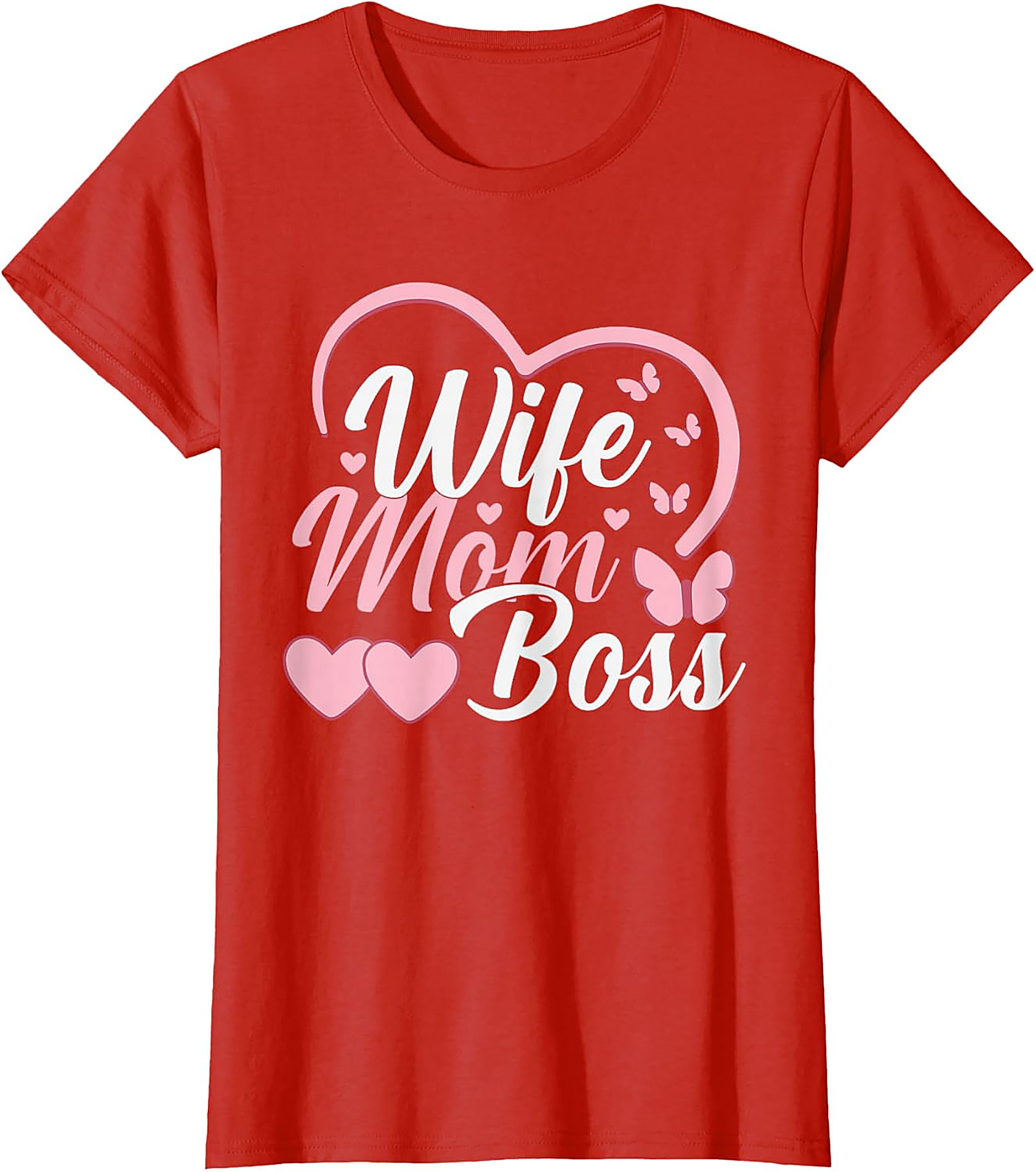 Wife Mom Boss T-shirt | Cute Graphic Tee for Women