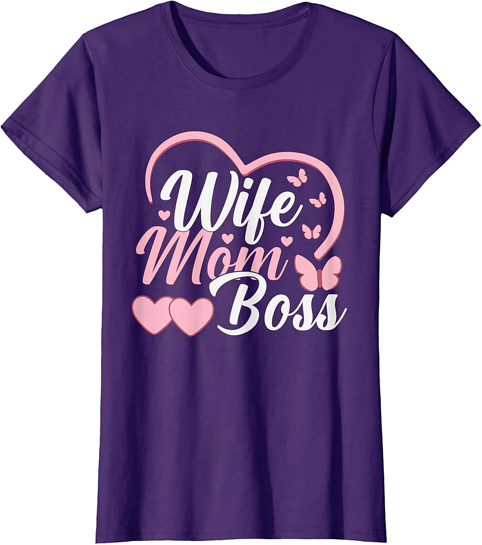 Wife Mom Boss T-shirt | Cute Graphic Tee for Women