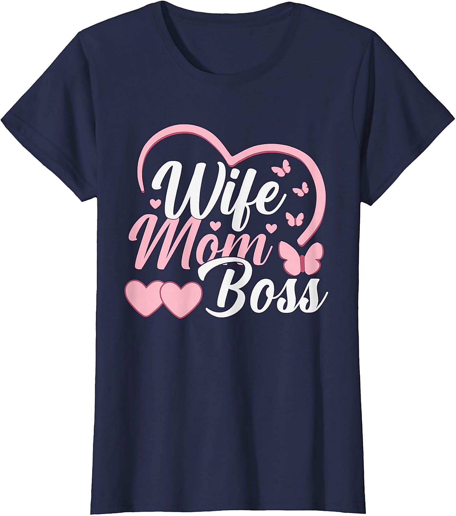 Wife Mom Boss T-shirt | Cute Graphic Tee for Women