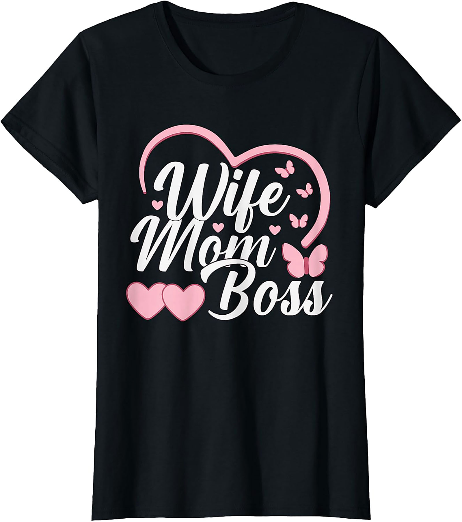 Wife Mom Boss T-Shirt | Cute Graphic Tee for Women