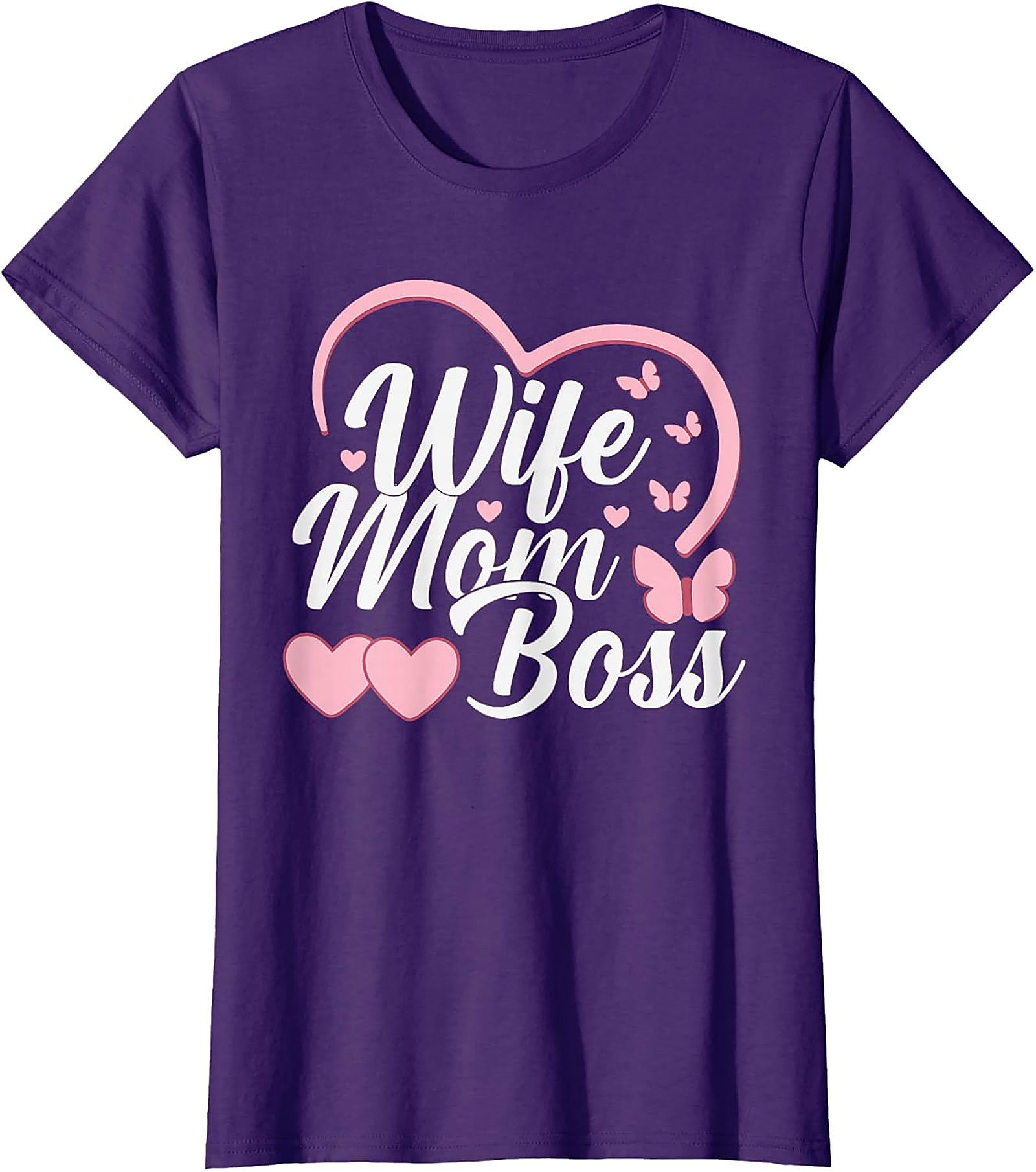 Wife Mom Boss T-Shirt | Cute Graphic Tee for Women