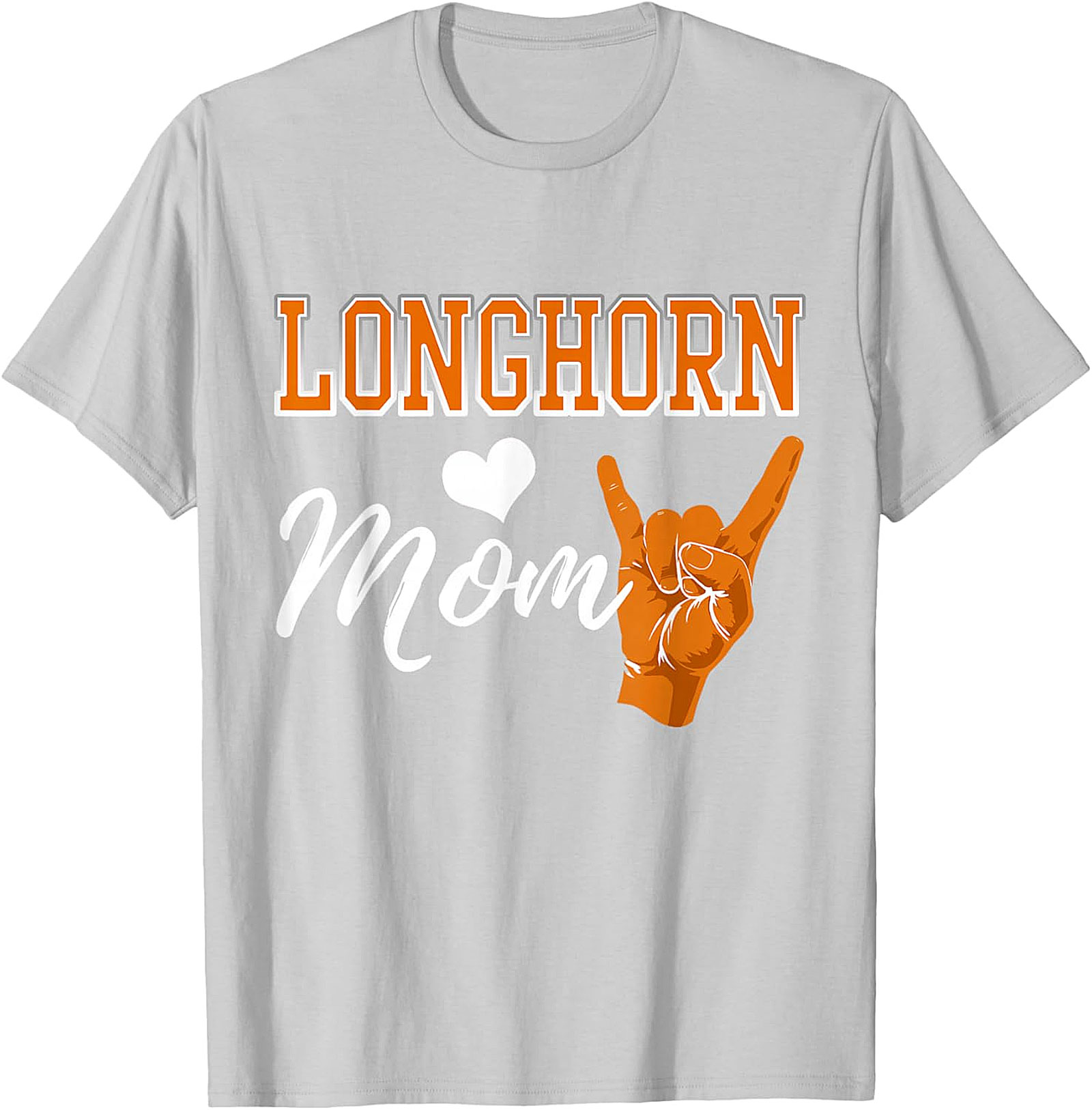 Longhorn Mom T-Shirt Texas Spirit Graphic Tee for Moms