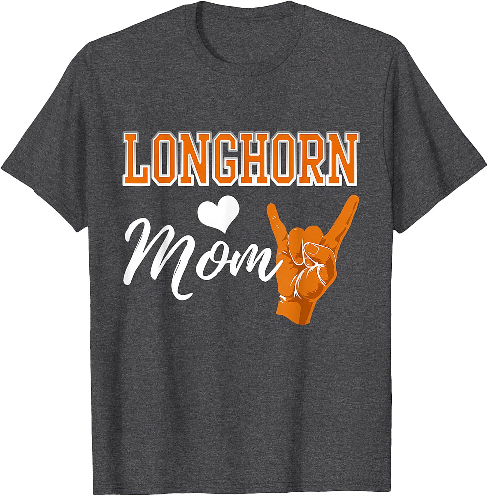 Longhorn Mom T-Shirt Texas Spirit Graphic Tee for Moms