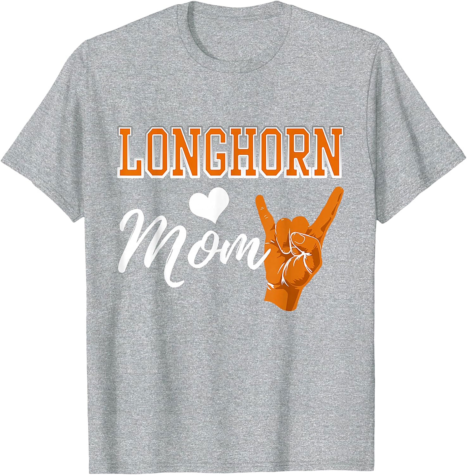 Longhorn Mom T-Shirt Texas Spirit Graphic Tee for Moms