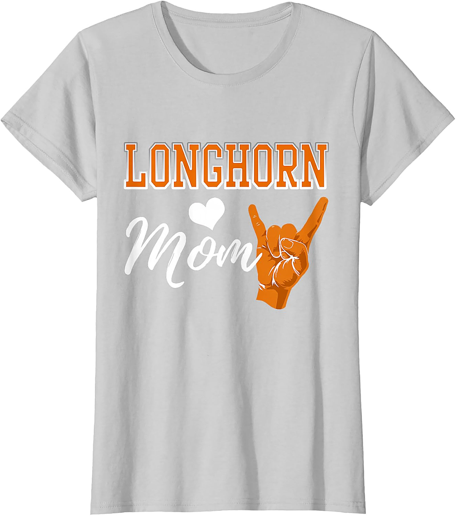 Longhorn Mom T-Shirt Texas Spirit Graphic Tee for Moms
