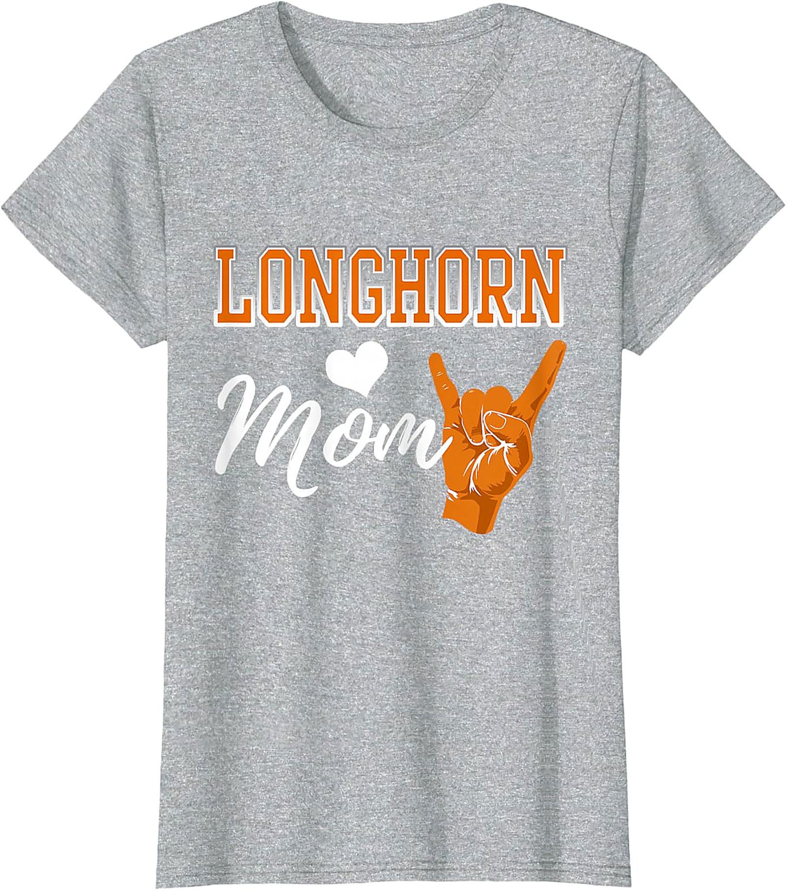 Longhorn Mom T-Shirt Texas Spirit Graphic Tee for Moms