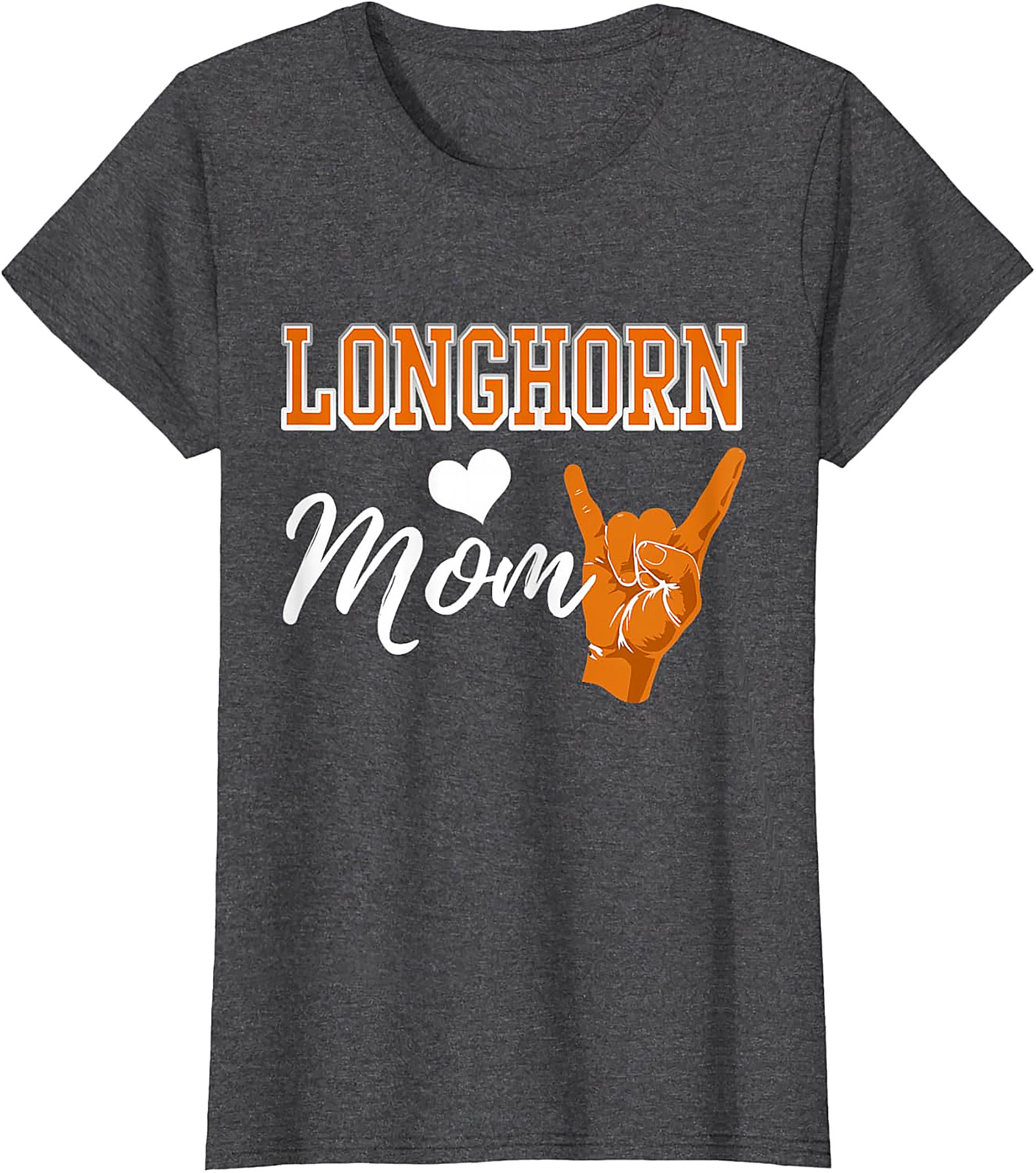 Longhorn Mom T-Shirt Texas Spirit Graphic Tee for Moms