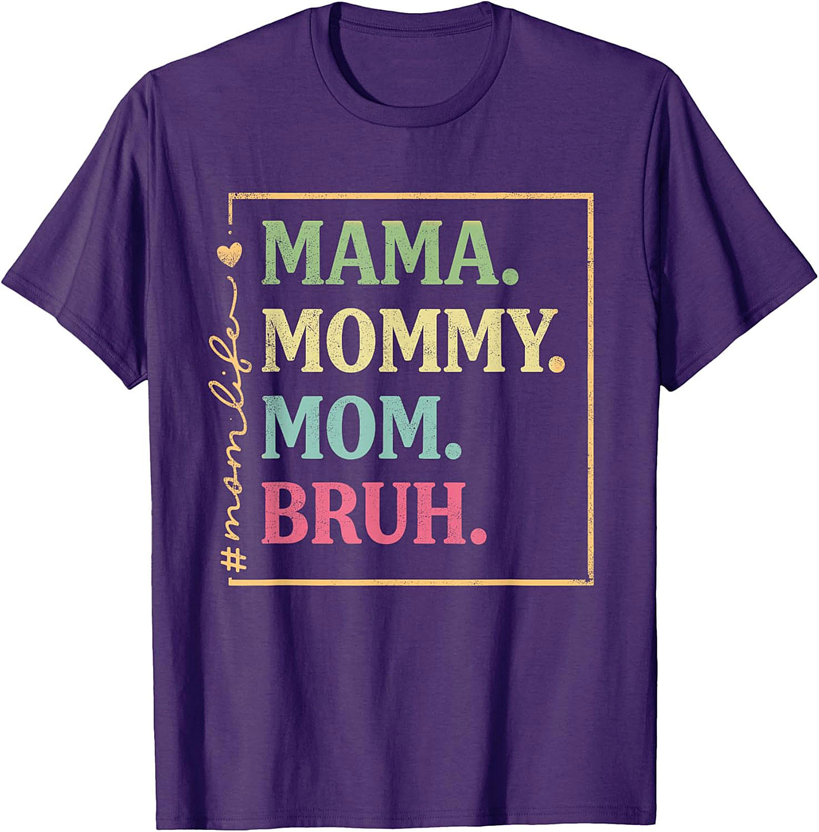 Mama Mommy Mom Bruh T-shirt | Funny Retro Mom Life Tee
