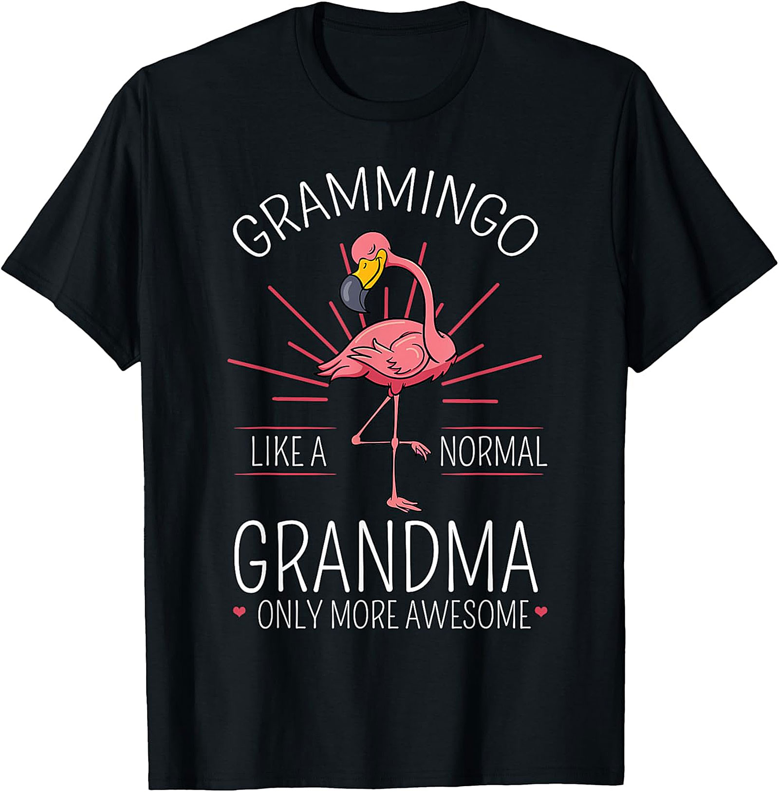 Grammingo Like A Normal Grandma T-Shirt | Funny Flamingo Tee