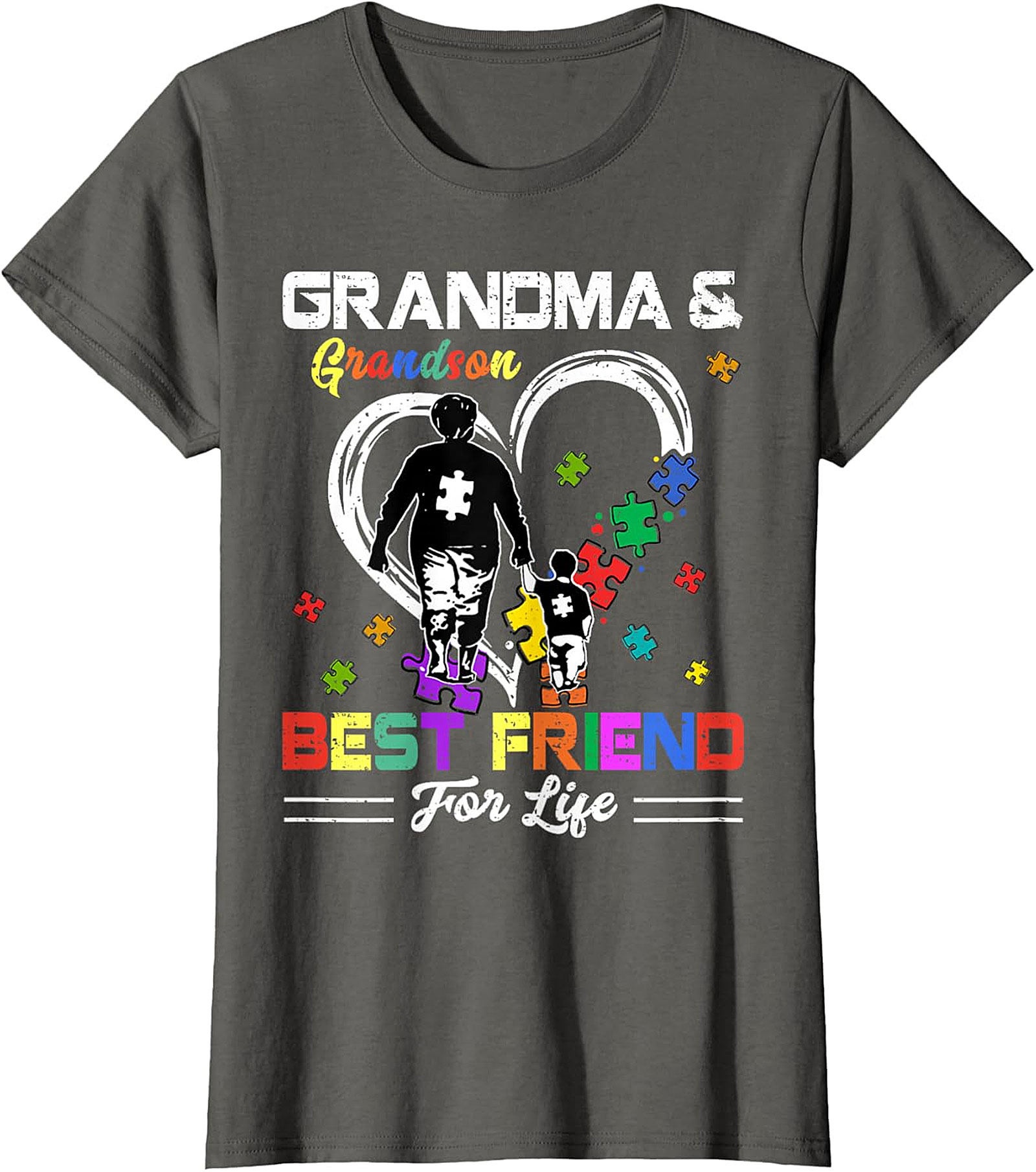 Grandma & Grandson Autism Awareness T-Shirt | Best Friend Tee