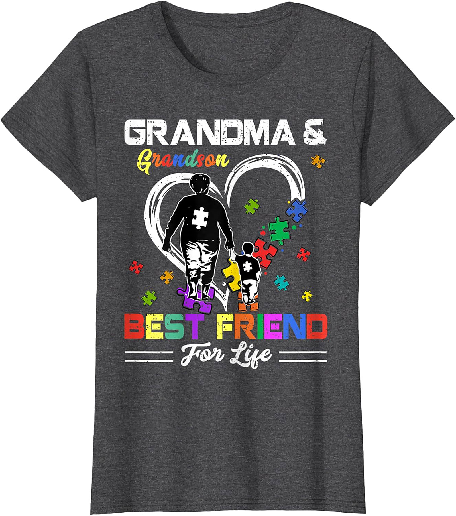 Grandma & Grandson Autism Awareness T-Shirt | Best Friend Tee