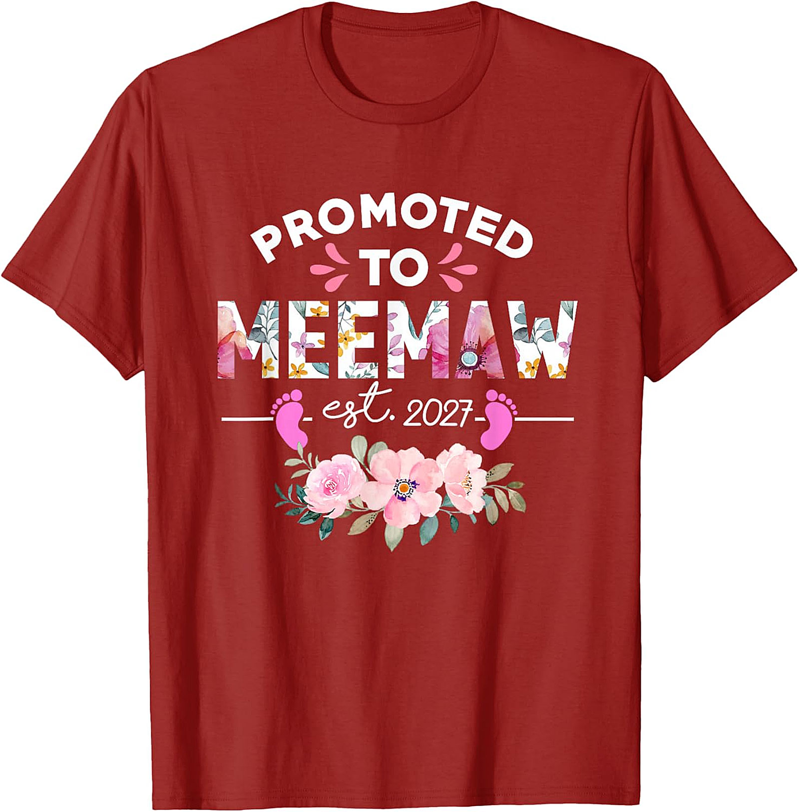  Promoted to Meemaw 2027 T-Shirt New Grandma Gift Idea
