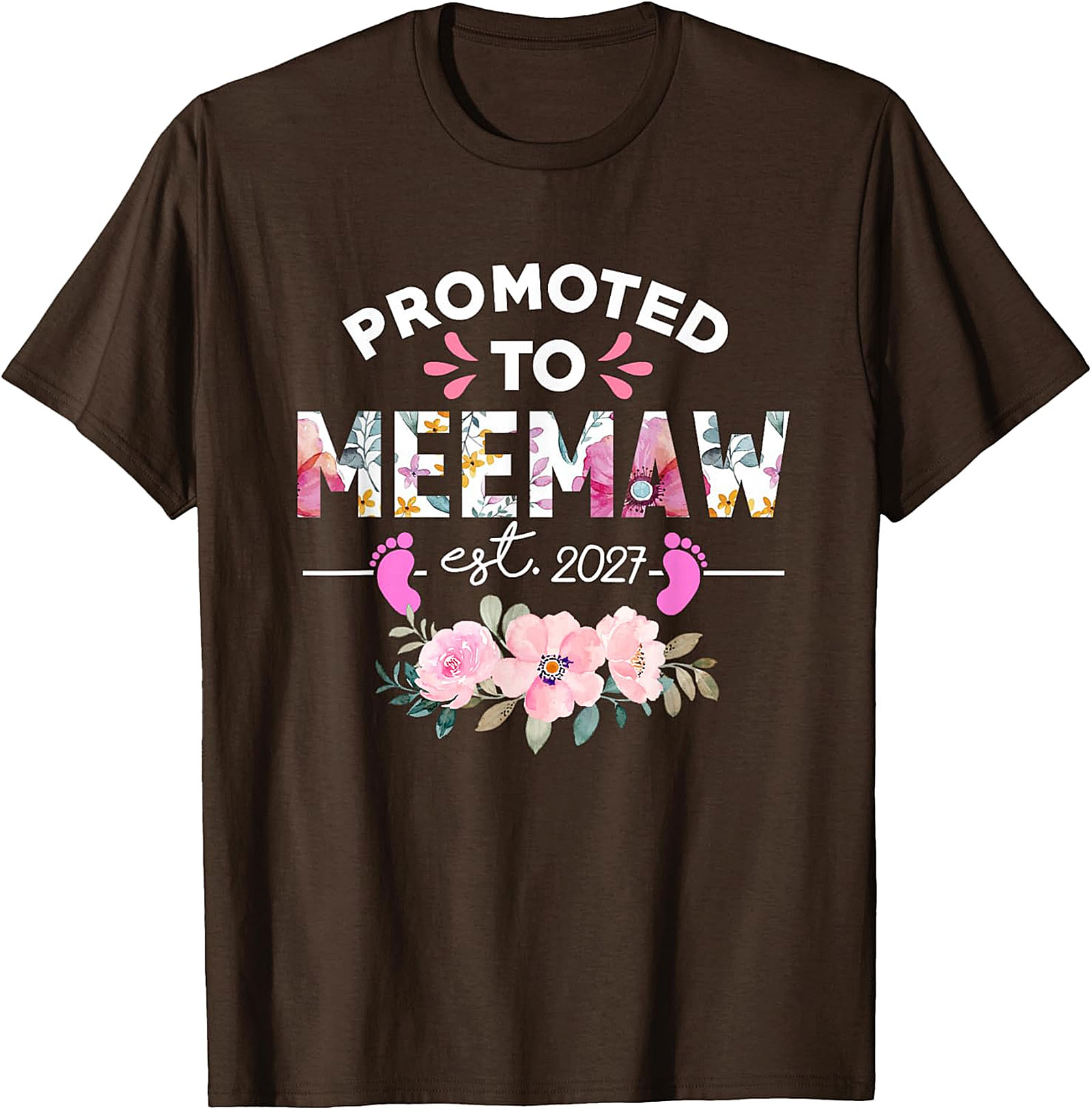  Promoted to Meemaw 2027 T-Shirt New Grandma Gift Idea