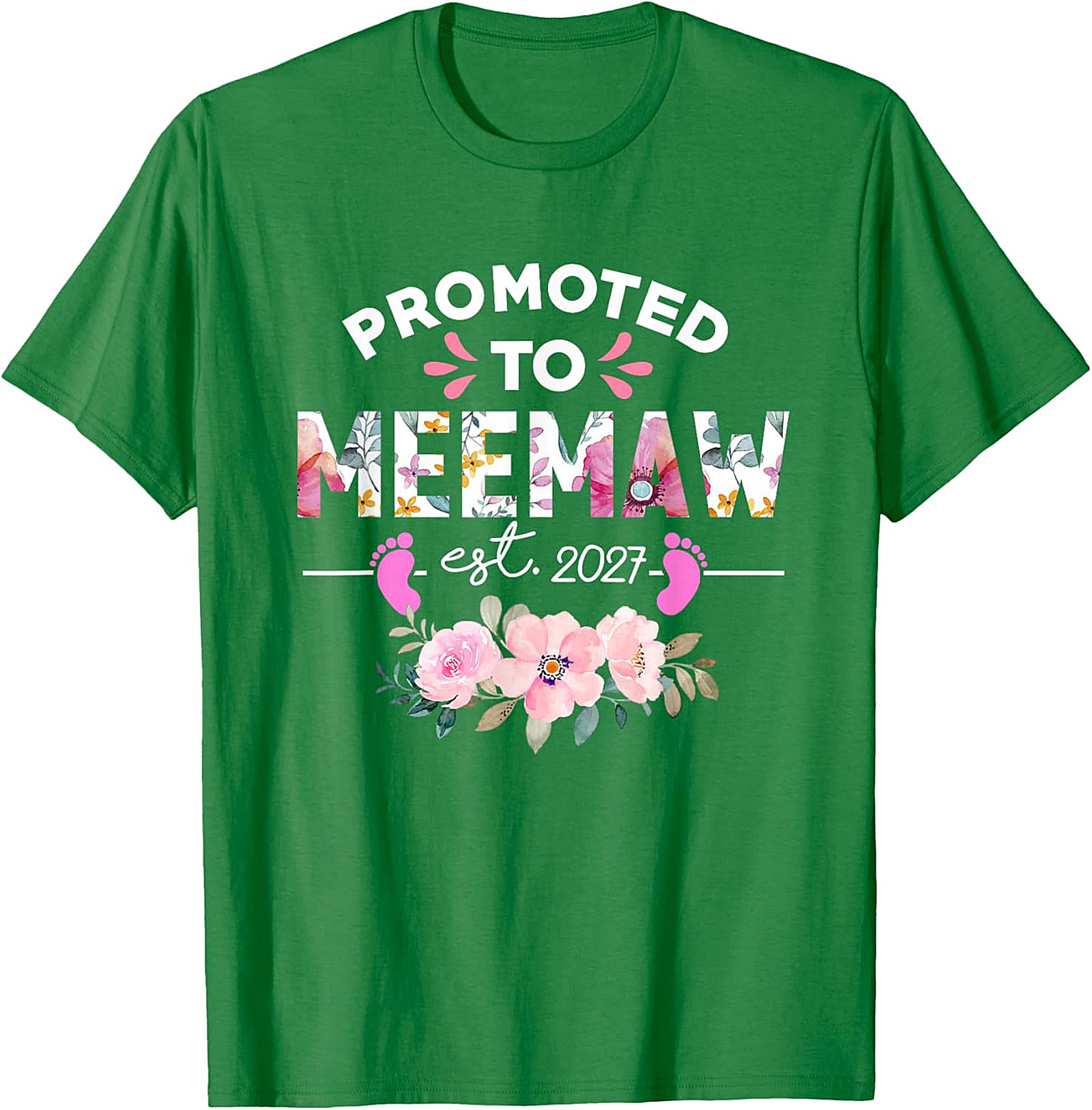  Promoted to Meemaw 2027 T-Shirt New Grandma Gift Idea