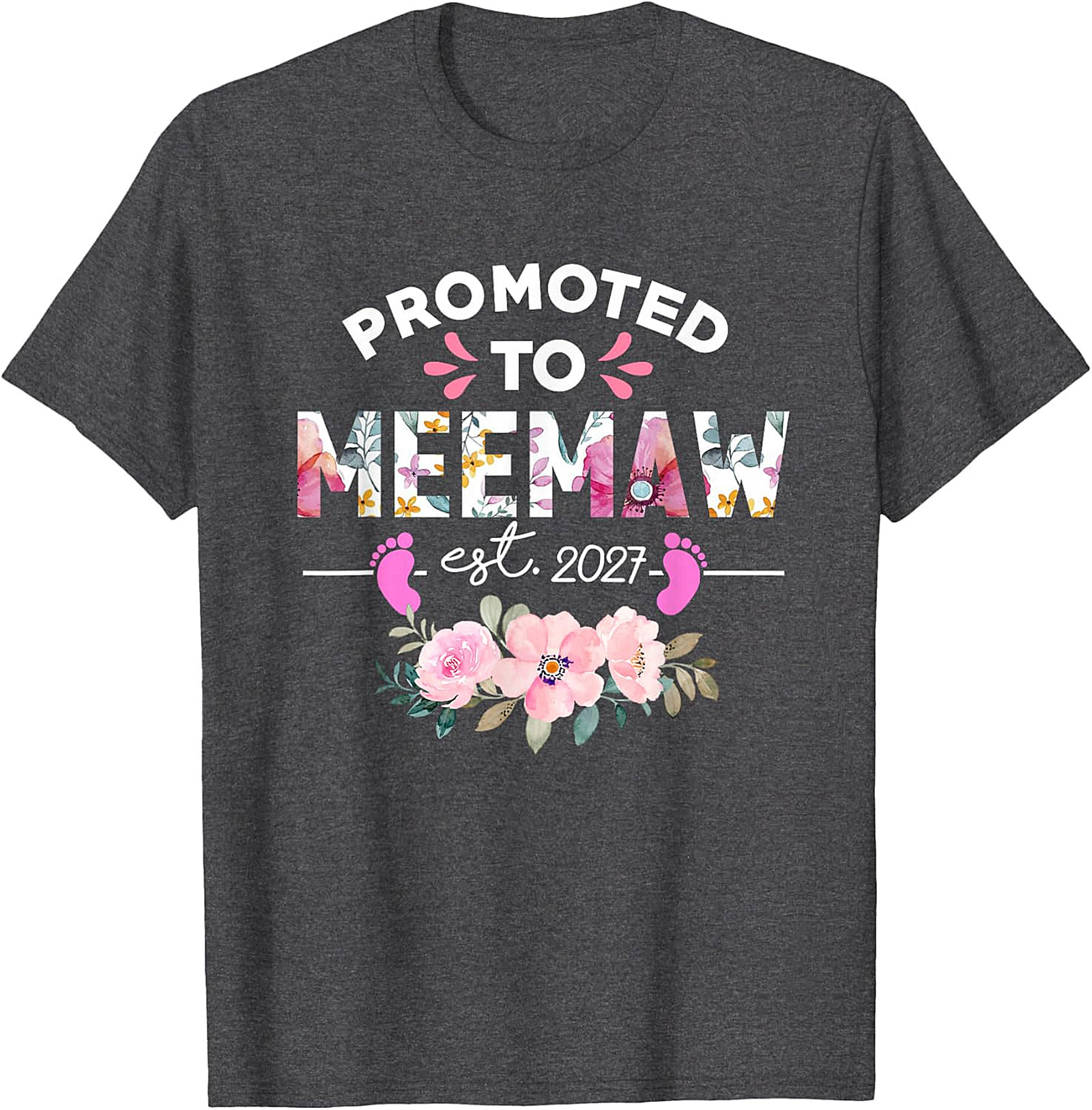  Promoted to Meemaw 2027 T-Shirt New Grandma Gift Idea