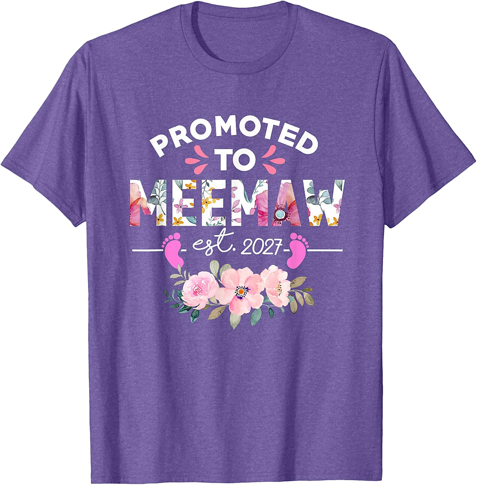  Promoted to Meemaw 2027 T-Shirt New Grandma Gift Idea