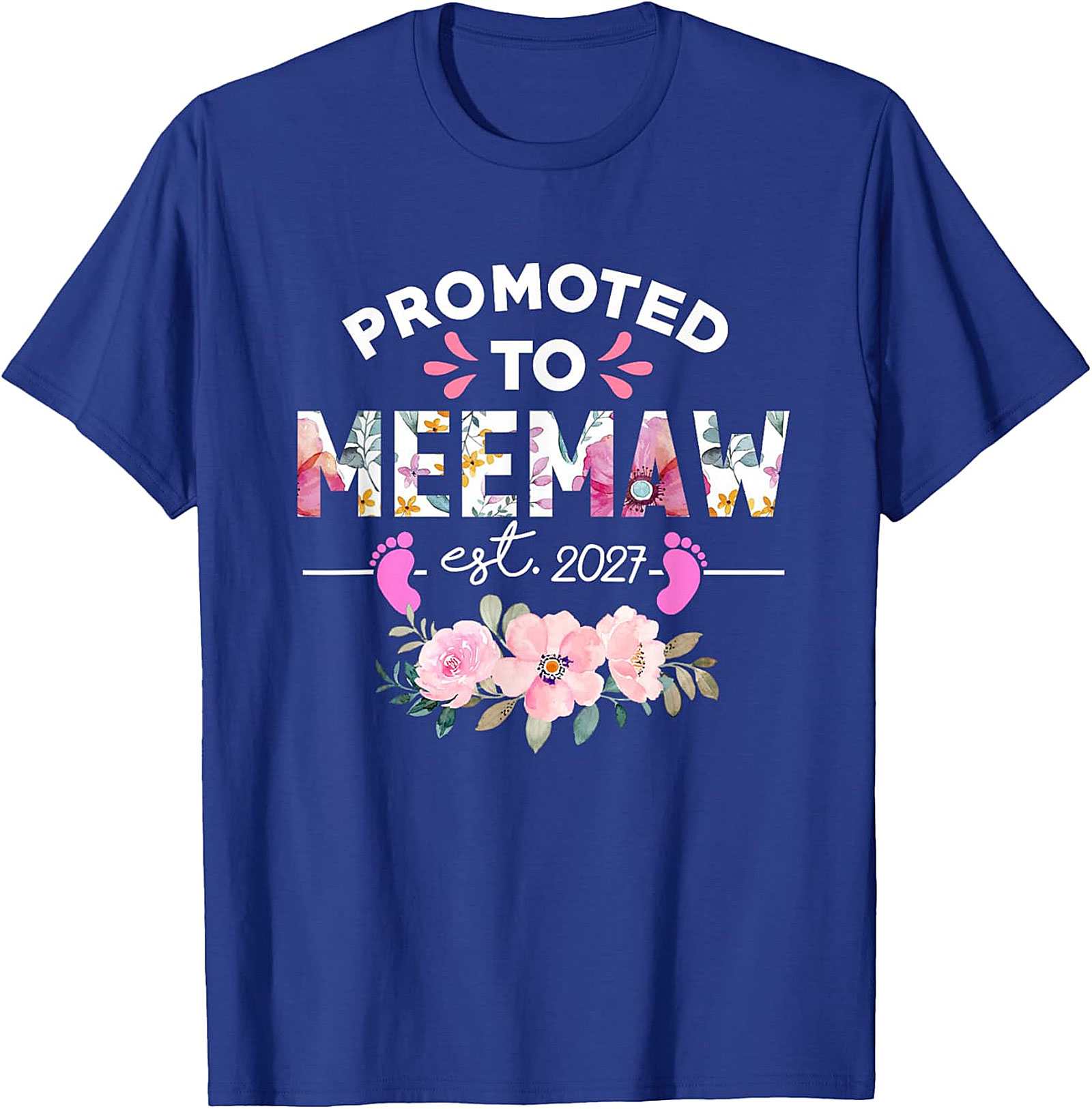  Promoted to Meemaw 2027 T-Shirt New Grandma Gift Idea
