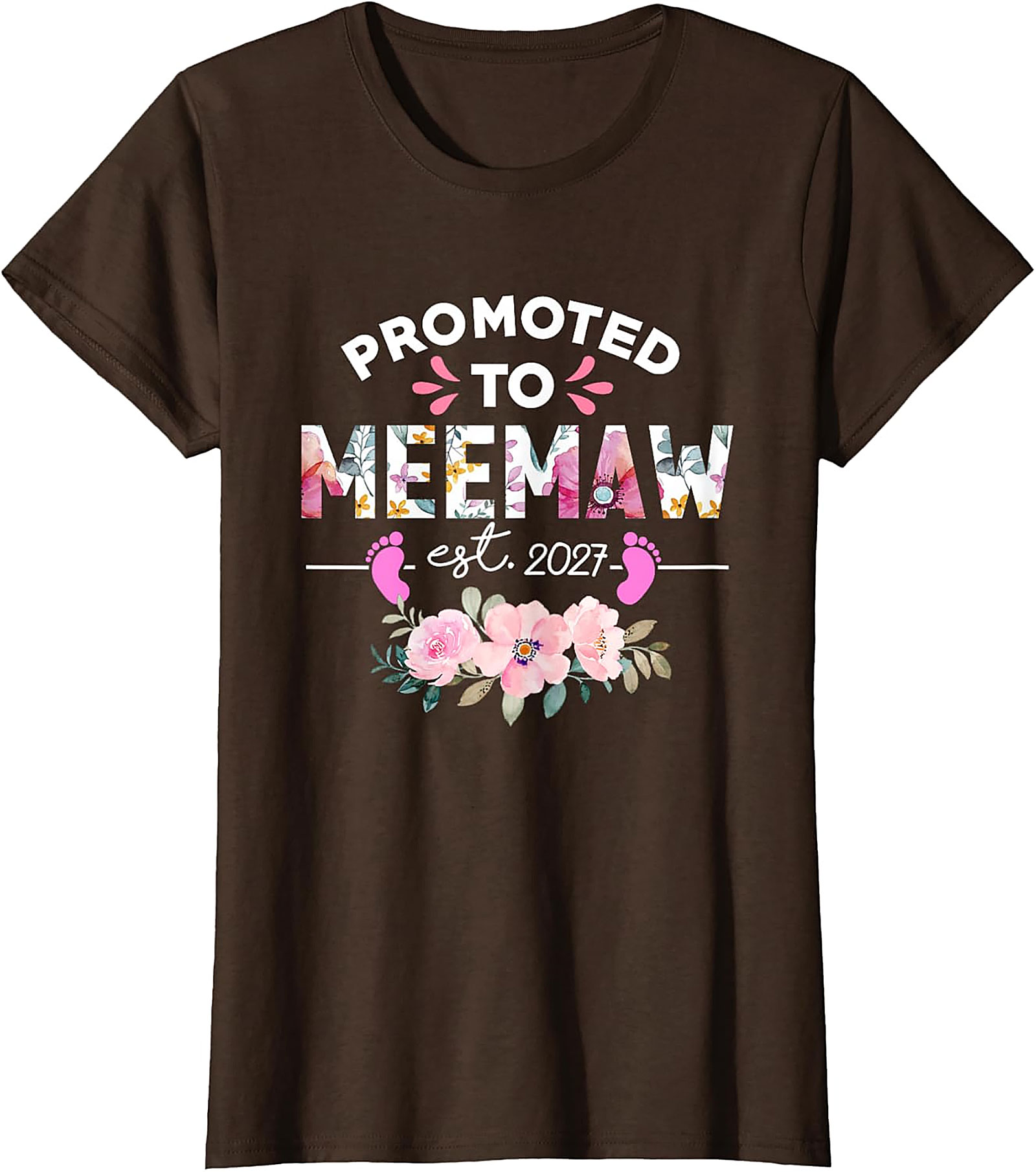  Promoted to Meemaw 2027 T-Shirt New Grandma Gift Idea