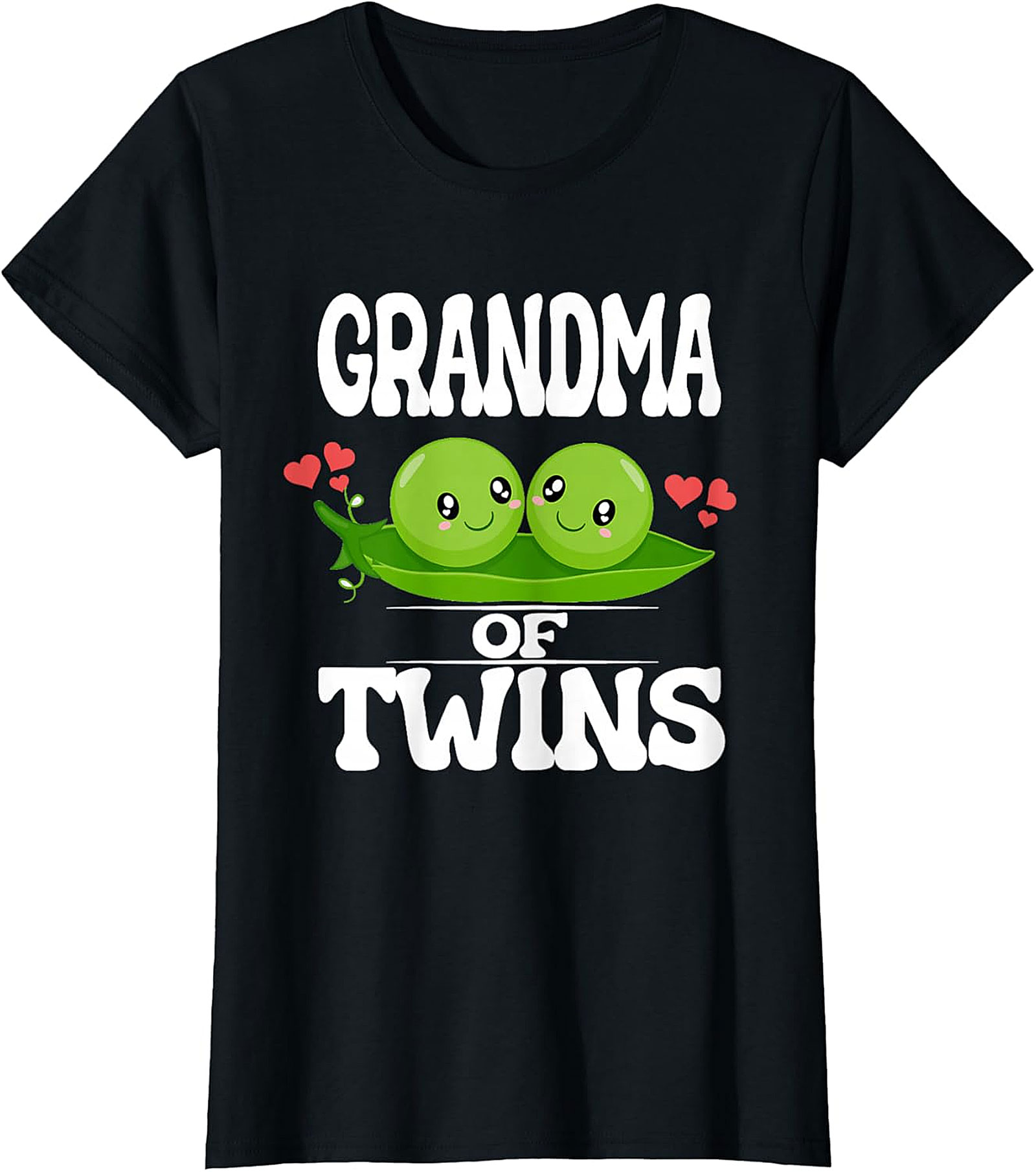 Grandma of Twins T-Shirt | Two Peas in a Pod Graphic Tee