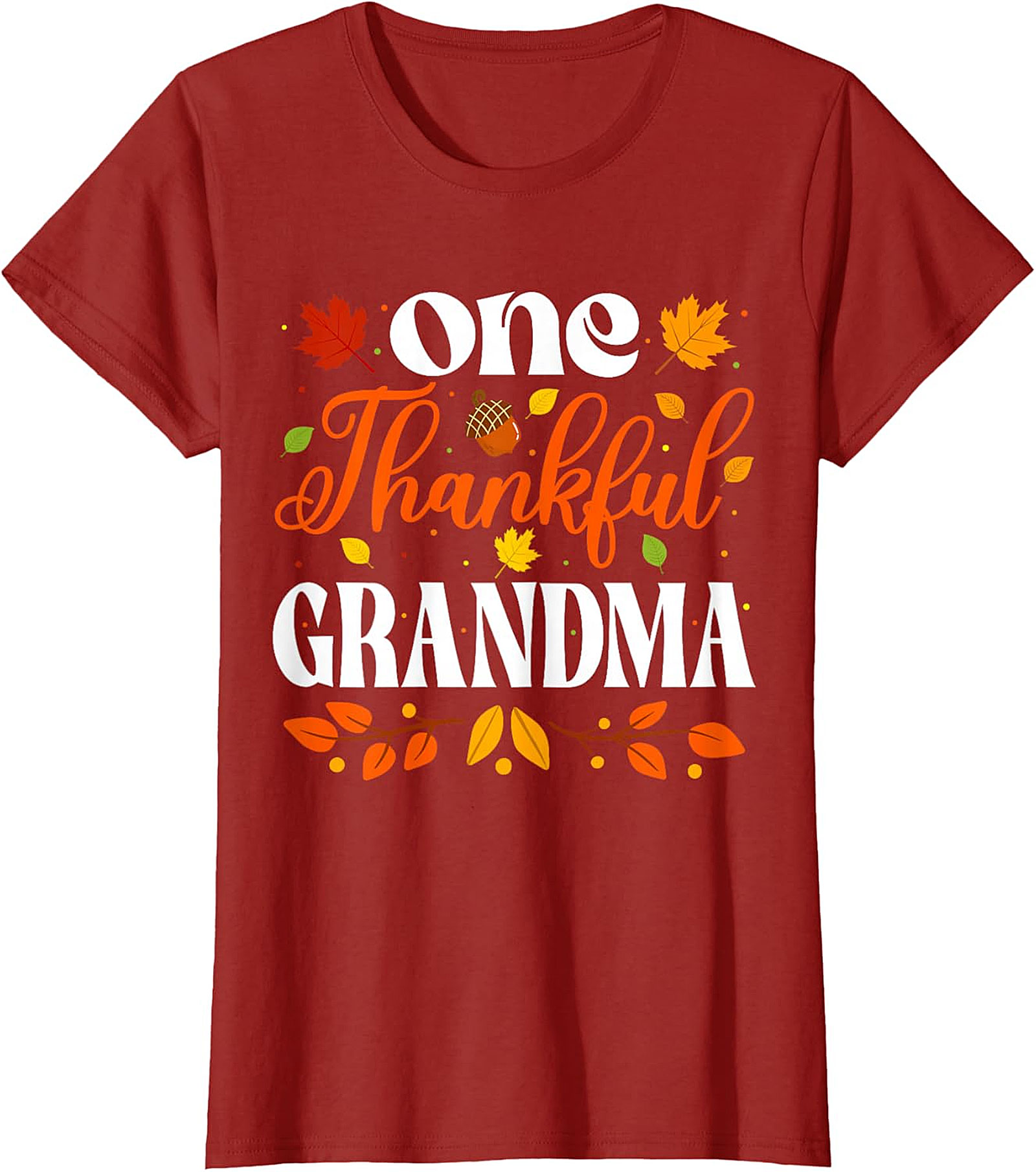  One Thankful Grandma T-shirt | Thanksgiving Fall Graphic Tee