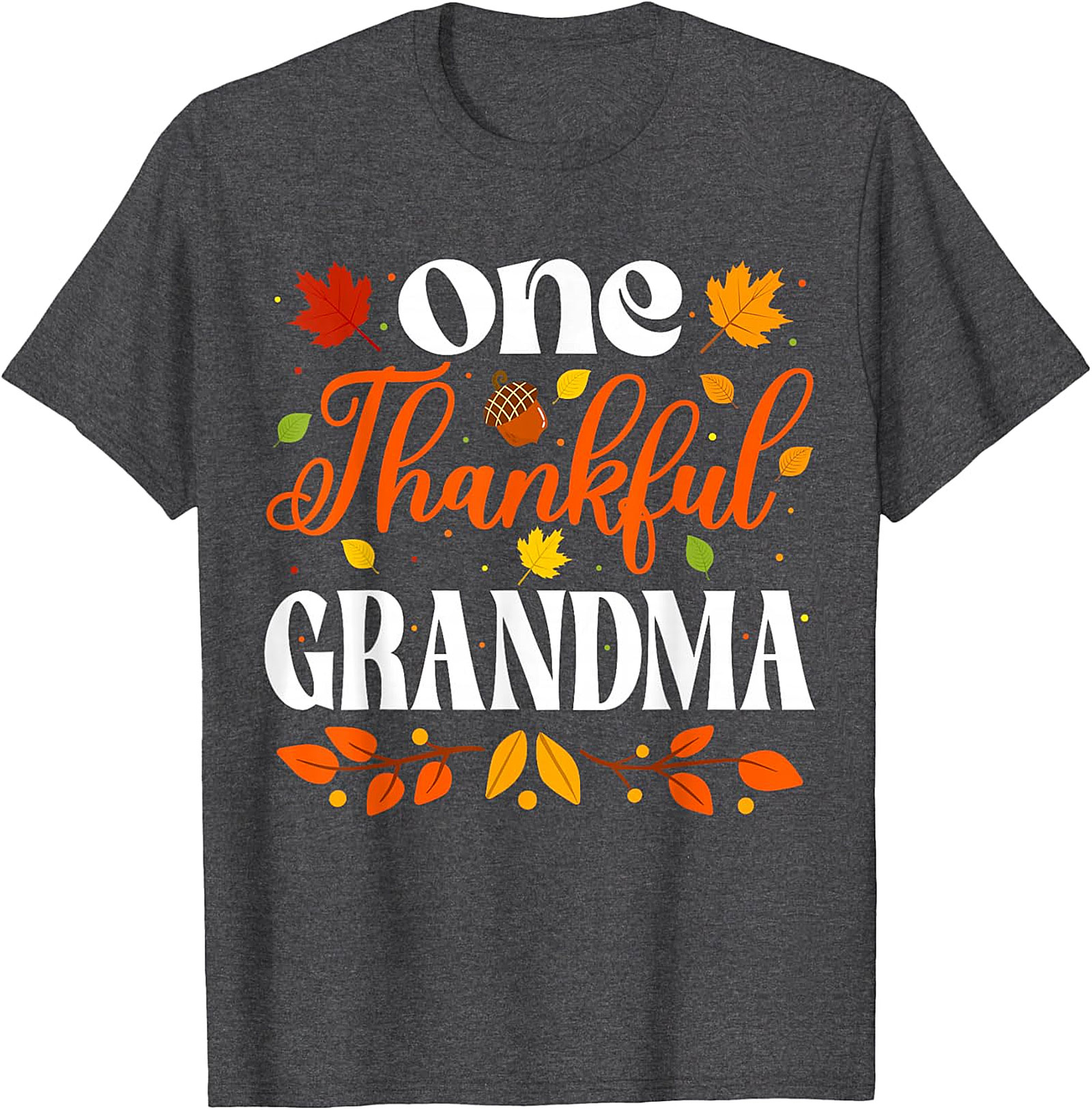  One Thankful Grandma T-shirt | Thanksgiving Fall Graphic Tee