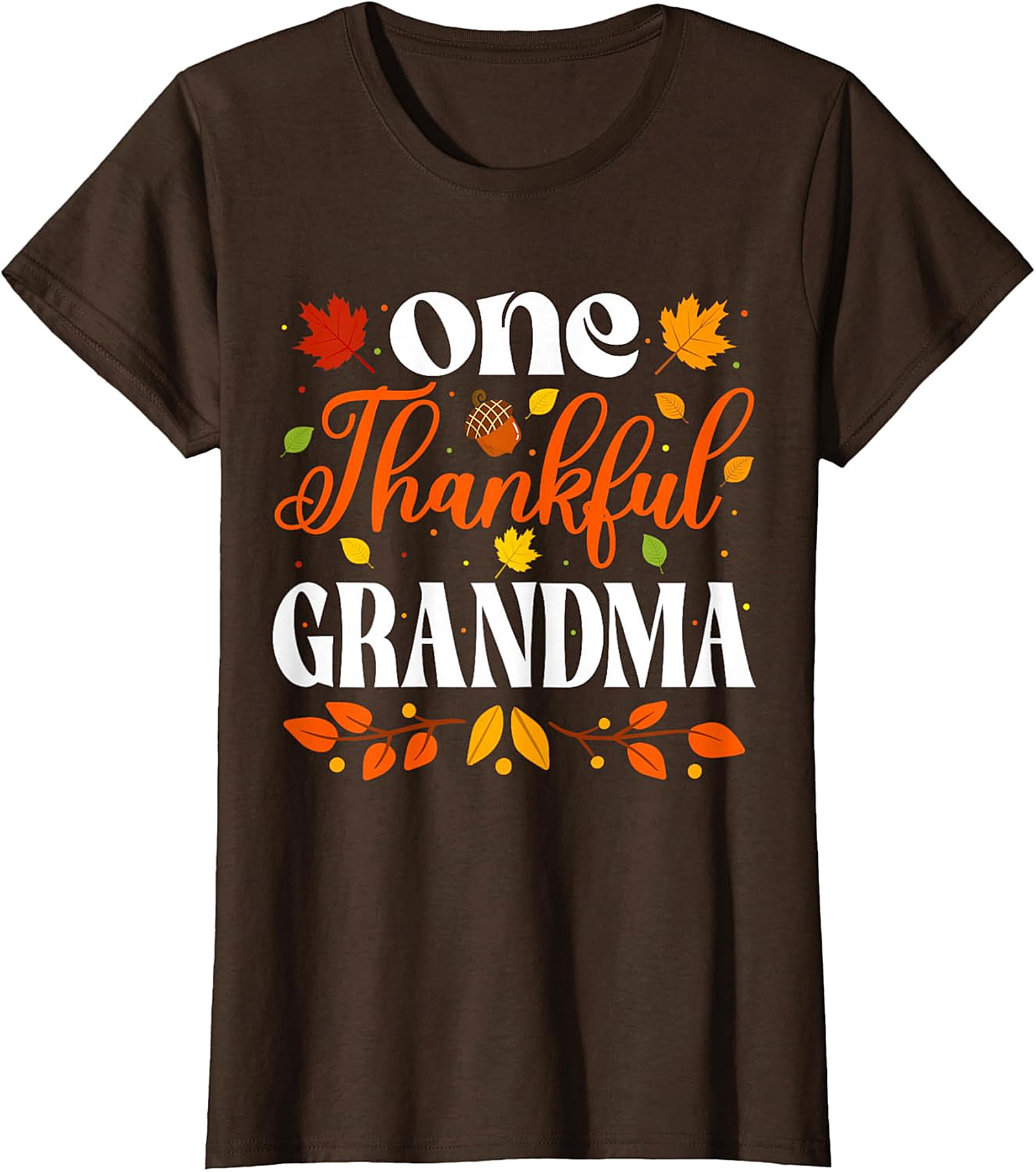  One Thankful Grandma T-shirt | Thanksgiving Fall Graphic Tee