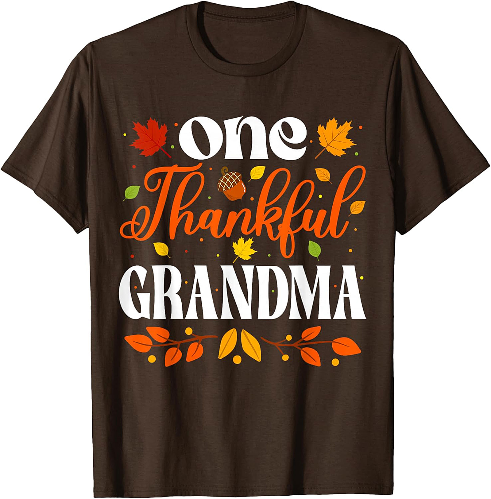  One Thankful Grandma T-shirt | Thanksgiving Fall Graphic Tee