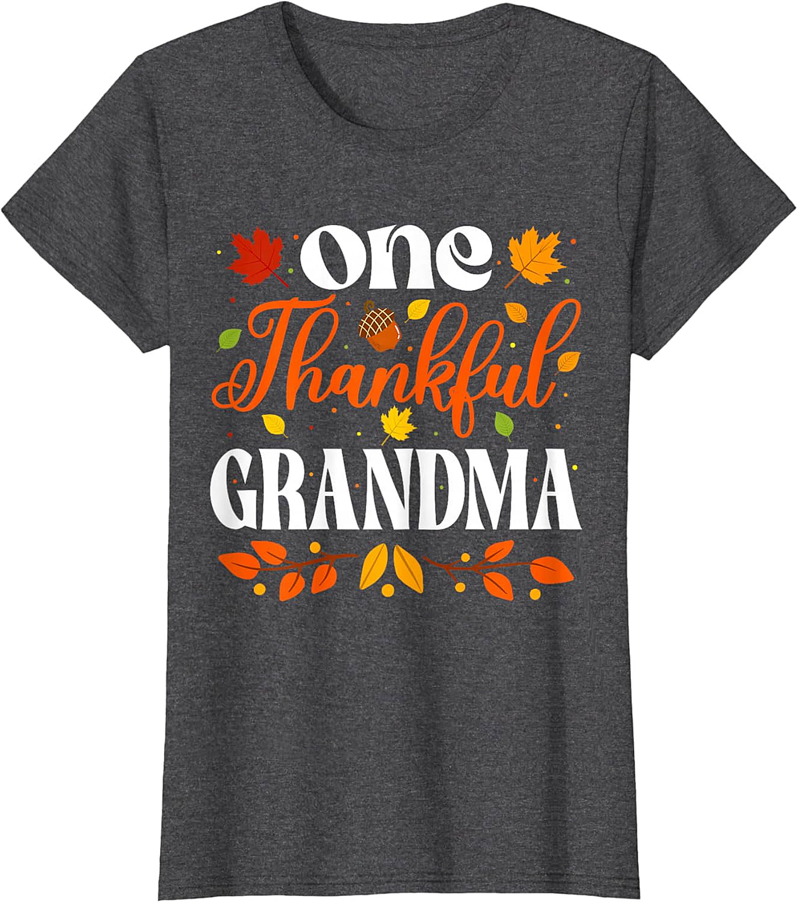  One Thankful Grandma T-shirt | Thanksgiving Fall Graphic Tee
